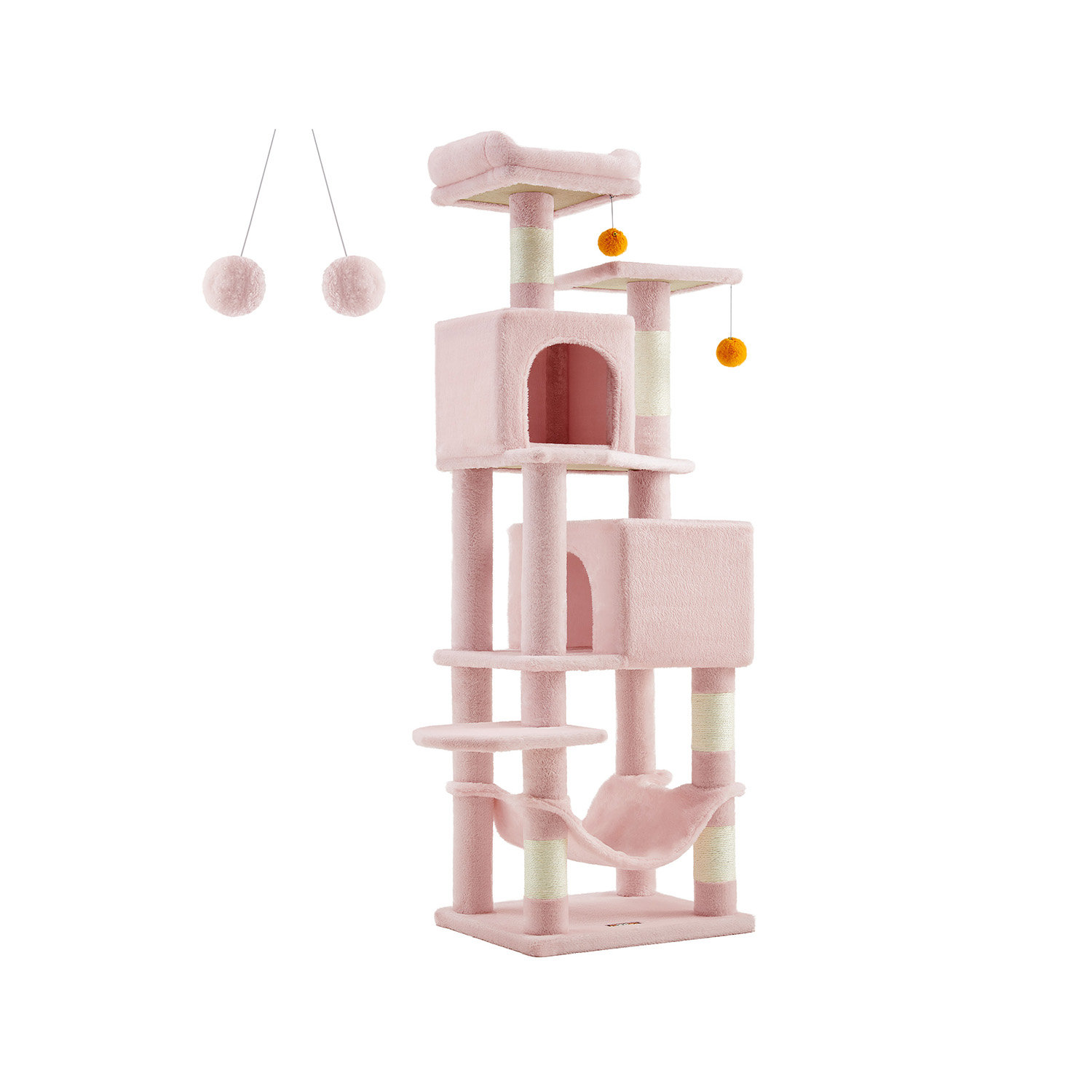 Kratzbaum mit 5 Kratzsäulen mehrstöckiges Design