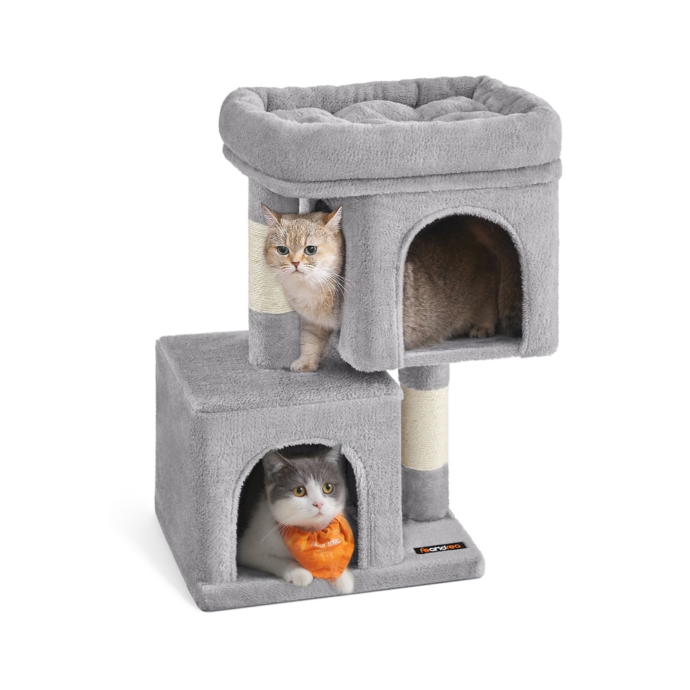 Feandrea 67 Cm Katzenbaum Klein Hellgrau