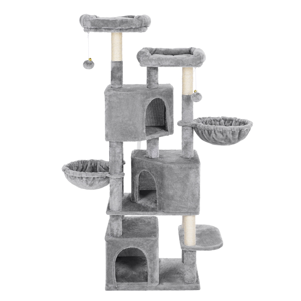 Kletterbaum für Katzen, 164 cm hoch, mit 3 Höhlen
