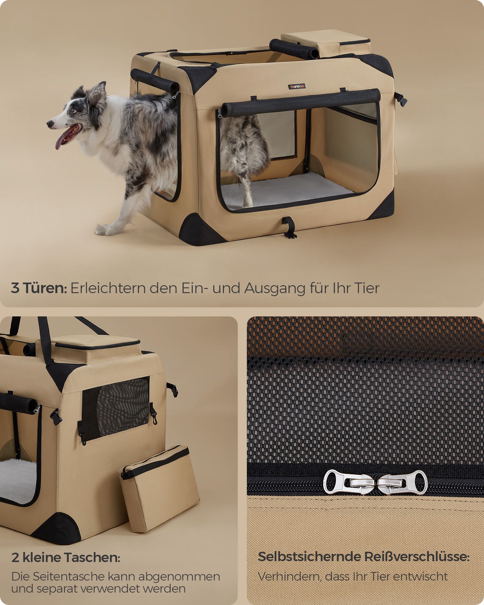 Šunų transportavimo krepšys XXL