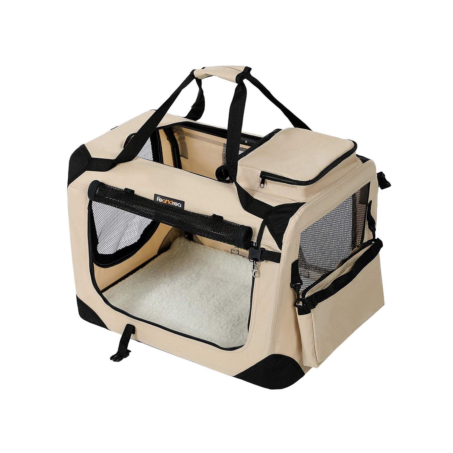 Haustier-Transporttasche Beige L
