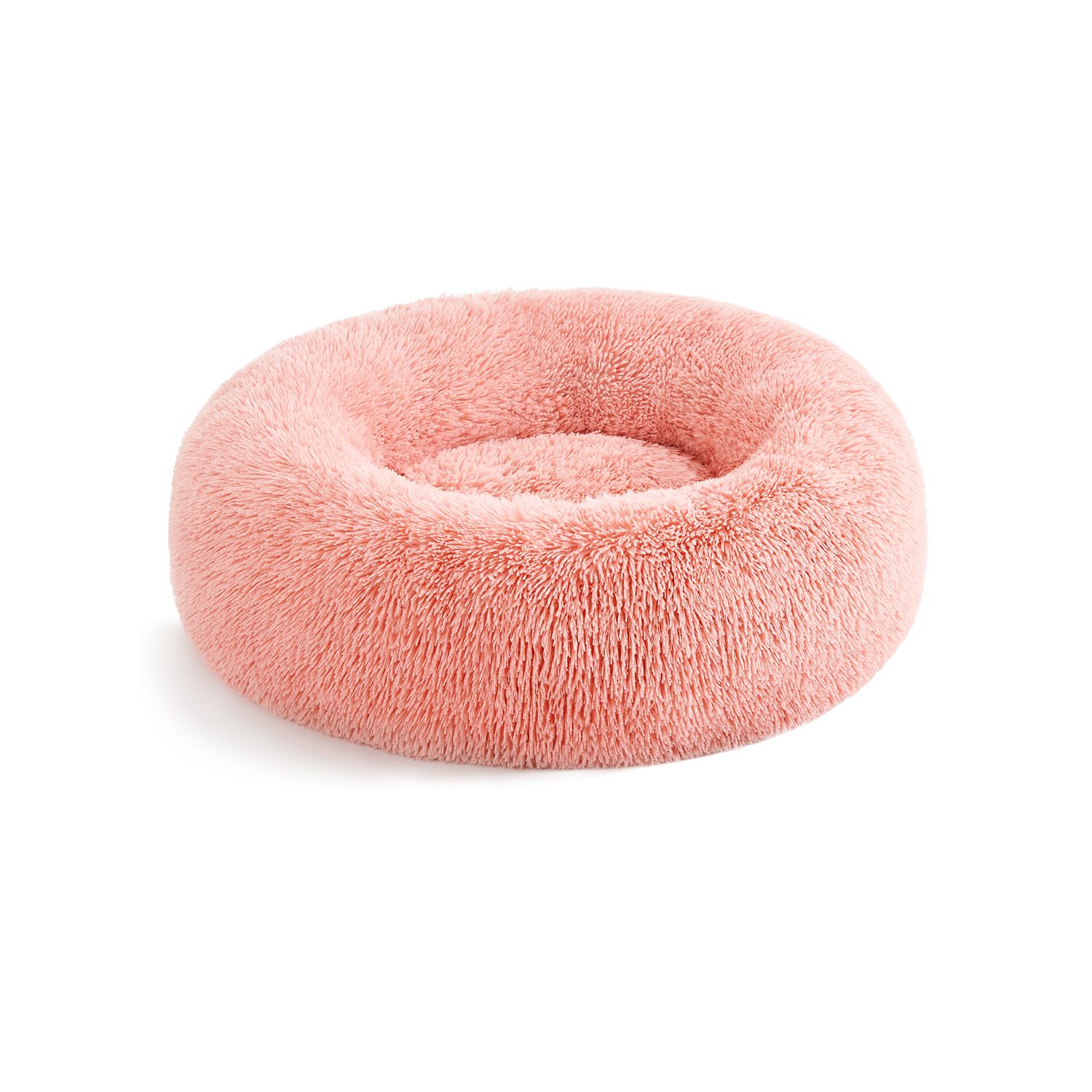 Katzenbett waschbar Langer Plüsch rosa