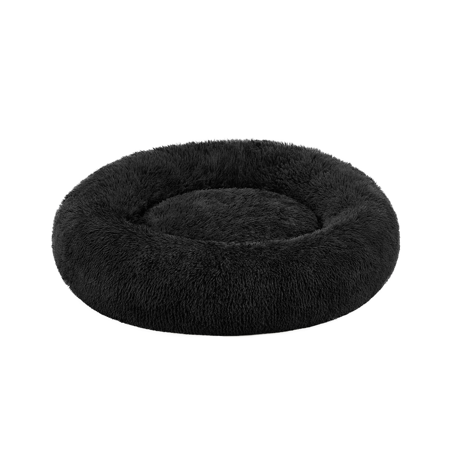 Hundebett mit 100 cm Durchmesser tintenschwarz