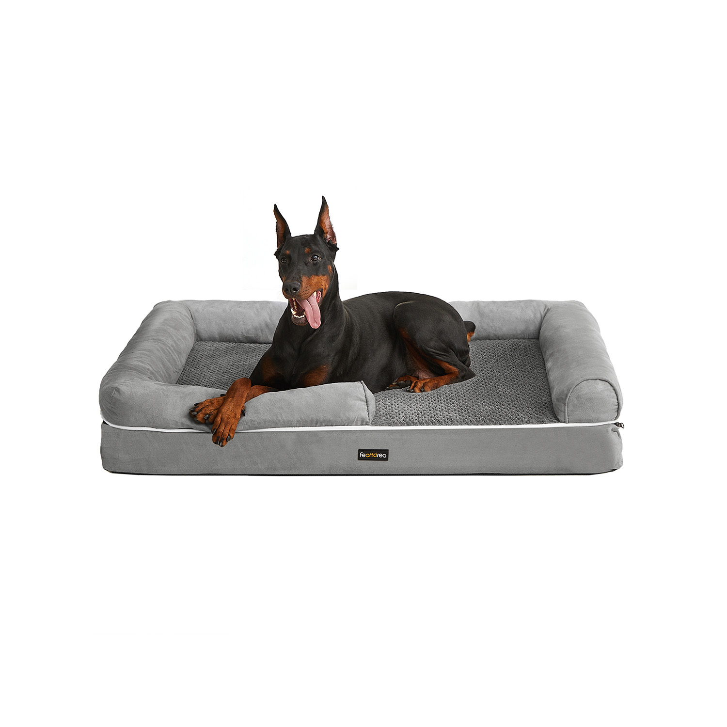 Orthopädisches Hundebett hellgrau