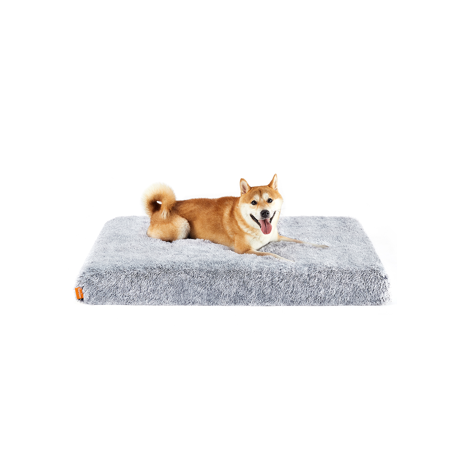 Hundebett Plüsch mit Bezug abnehmbar und waschbar 110 x 73 x 10 cm