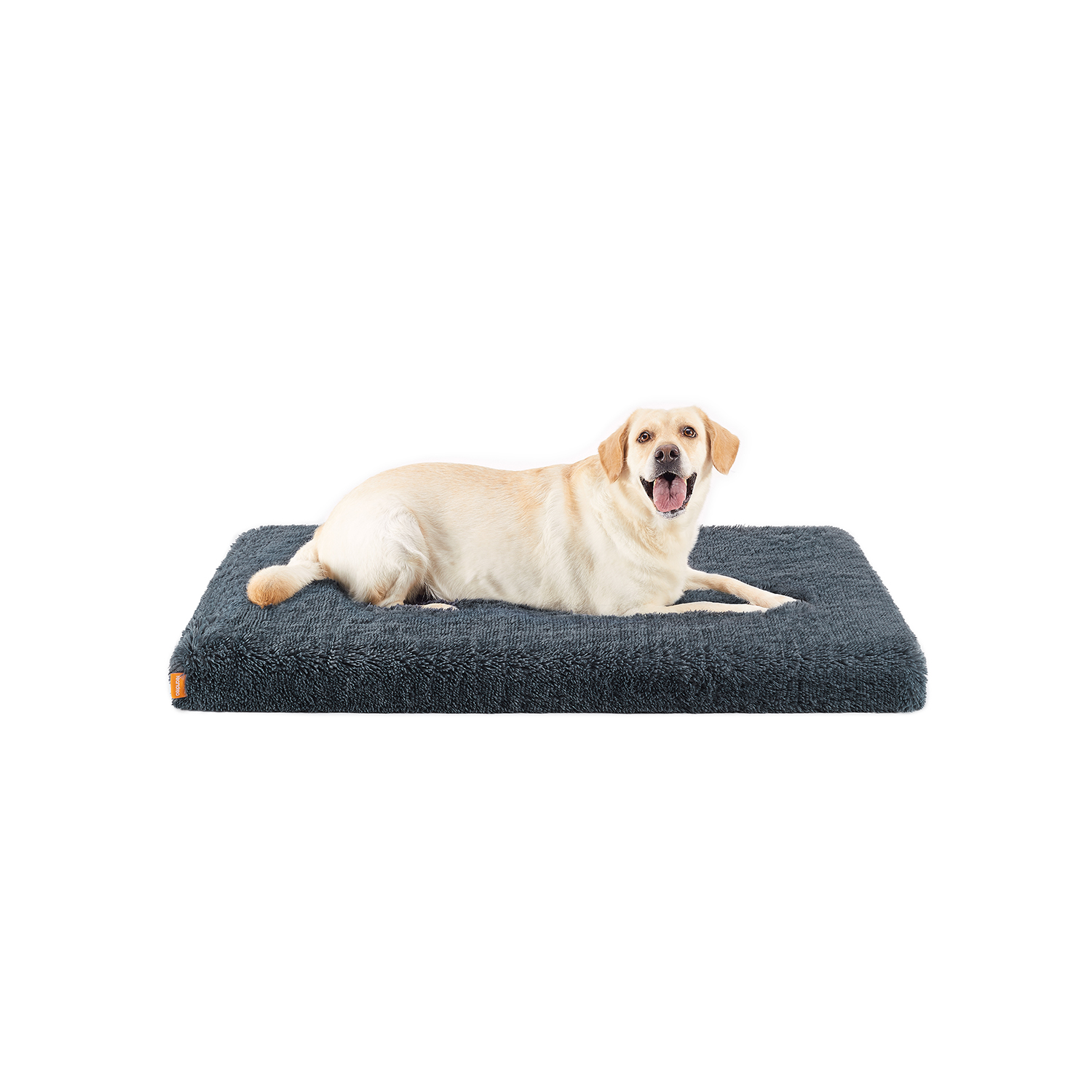 Hundebett Plüsch 122 x 74 x 10 cm Dunkelgrau XXL