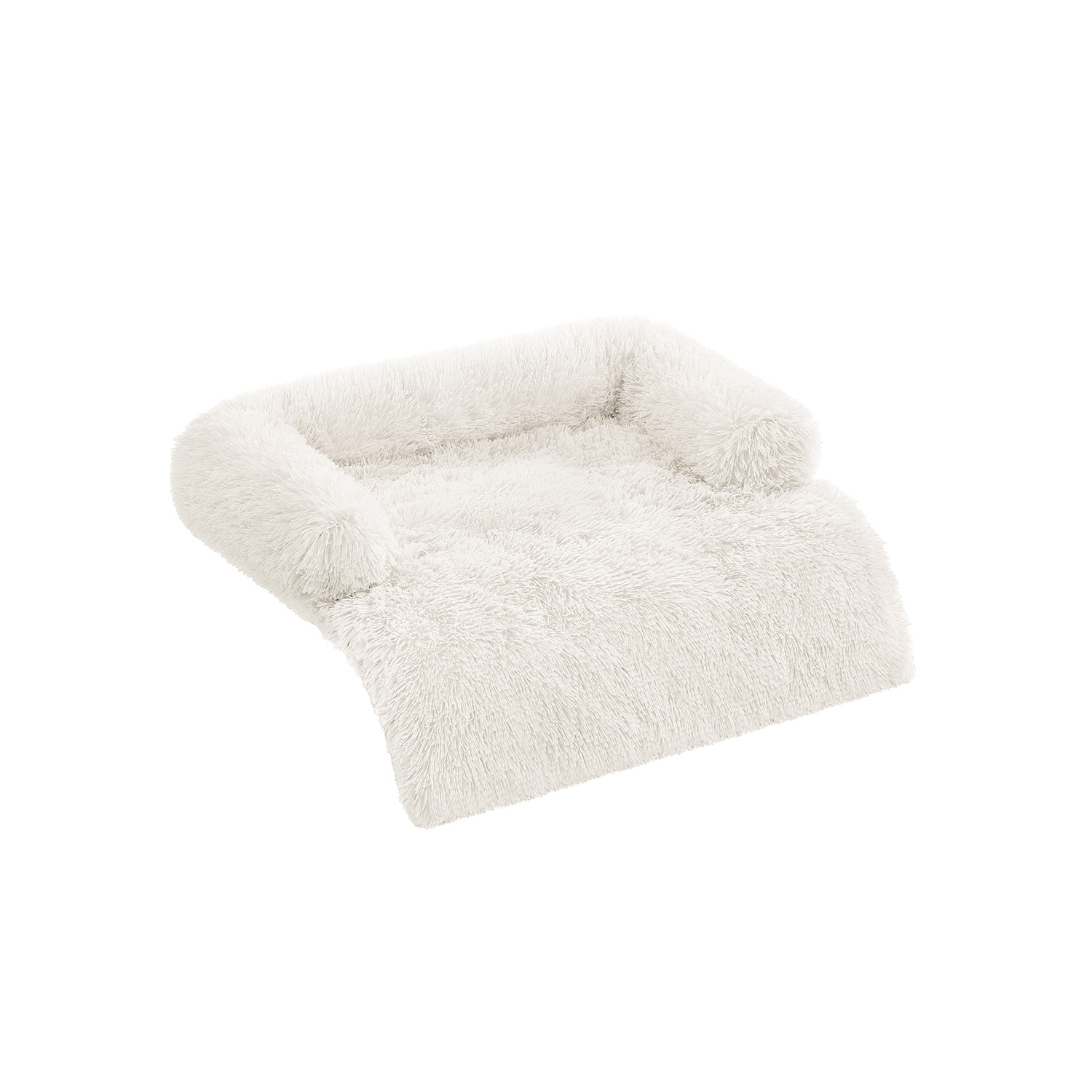 Hundebett L warm und gemütlich 95 x 85 x 16 cm wolkenweiß