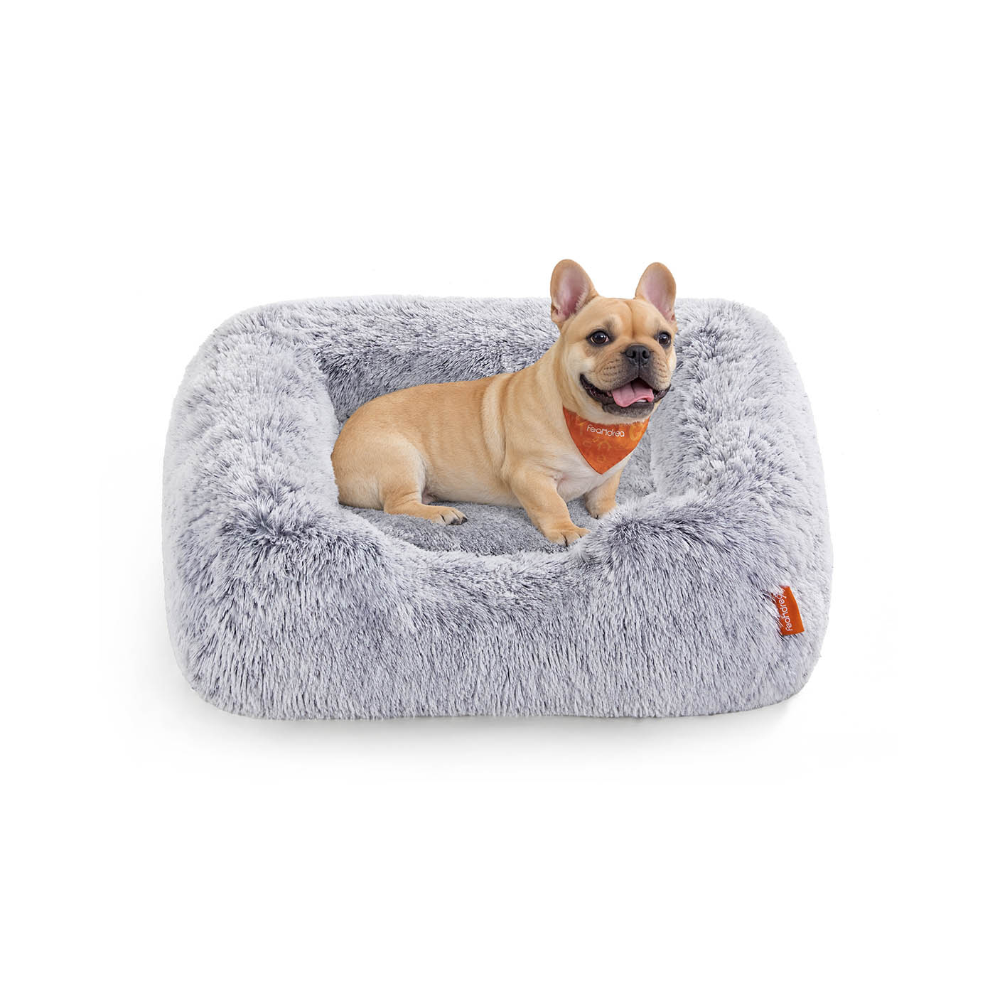 Hundebett 71 x 55 x 18 cm mit erhöhten Rändern und abnehmbarem Bezug
