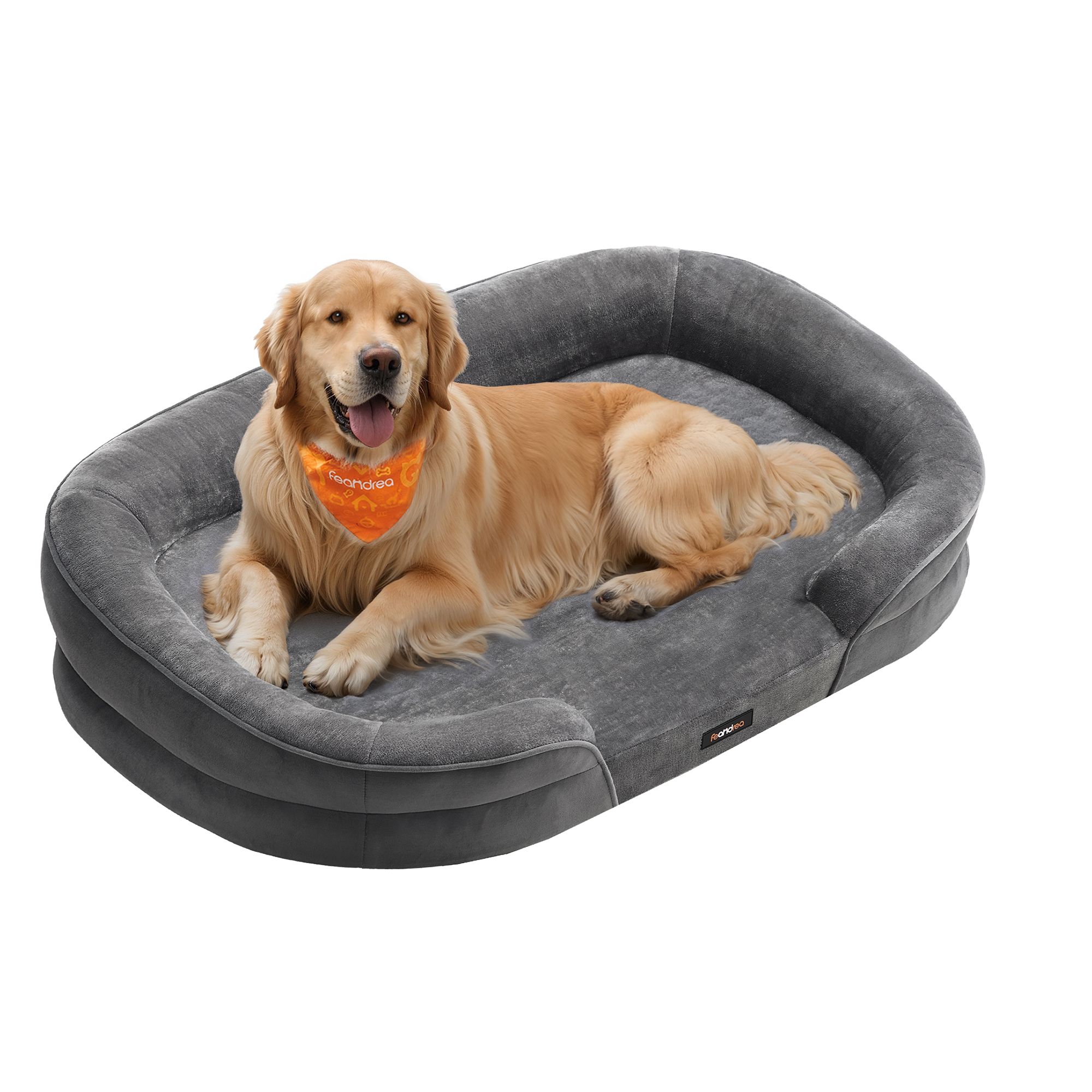 Orthopädisches Hundebett für mittelgroße Hunde, 106 x 76 x 18 cm