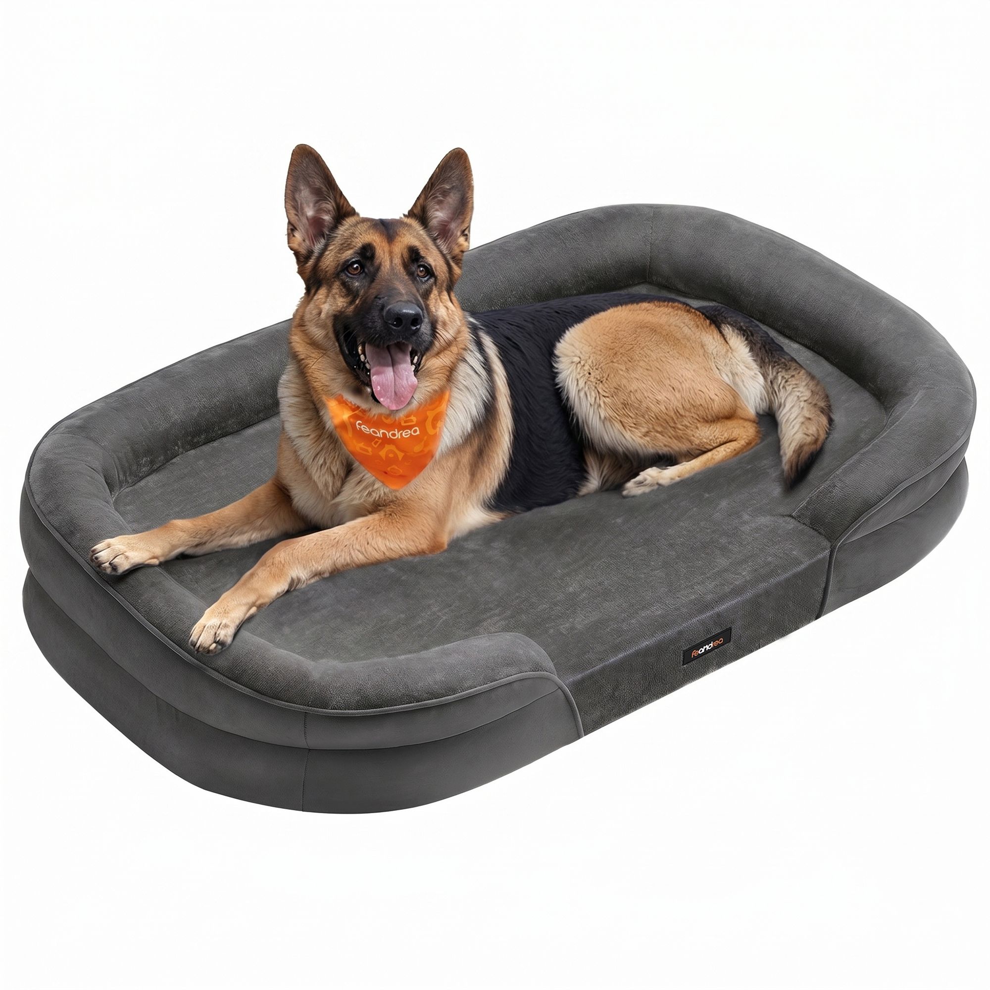 Orthopädisches Hundebett für mittelgroße Hunde, 122 x 85 x 18 cm