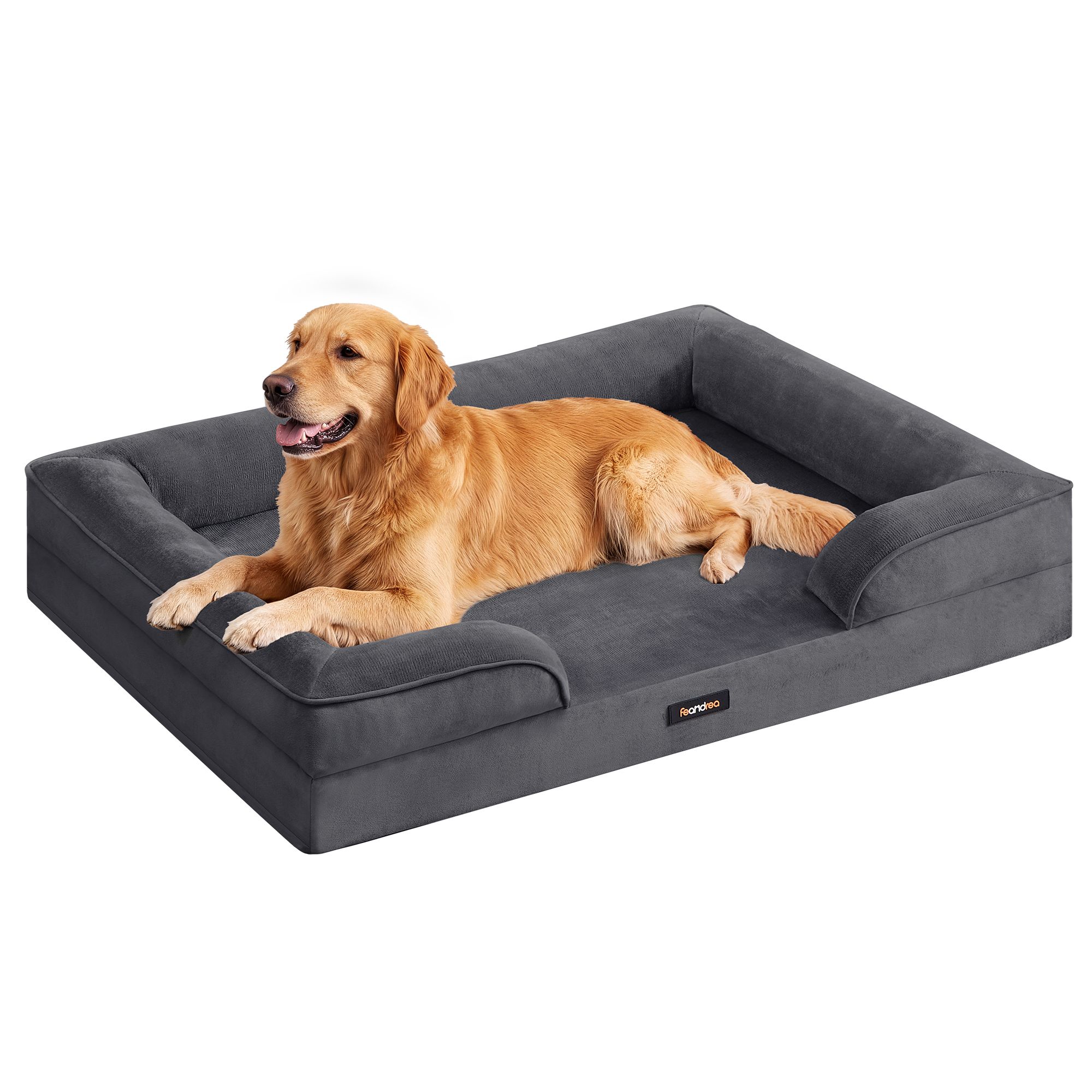 Orthopädisches Hundebett mit Hundekissen, 112 x 81 x 17 cm