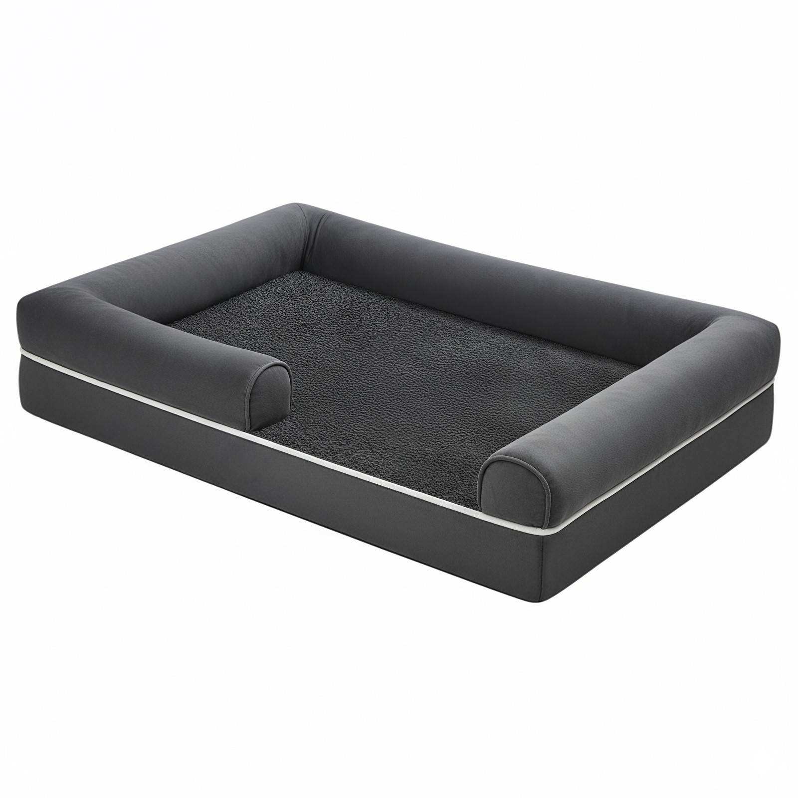 Orthopädisches Haustierbett mit abnehmbarem Bezug, Hundesofa für Wohnzimmer, weiche Polsterung