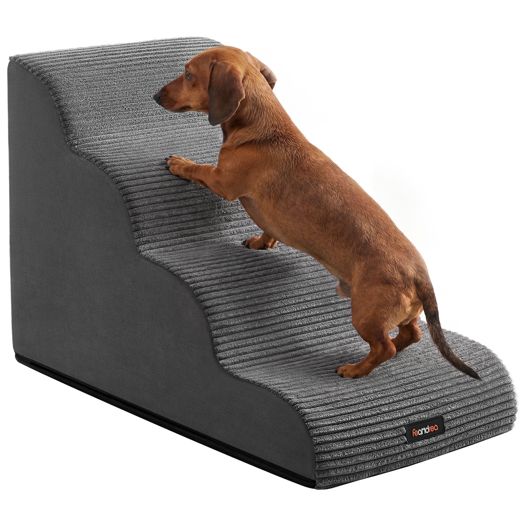 Hundetreppe mit 4 rutschfesten Stufen für kleine Hunde