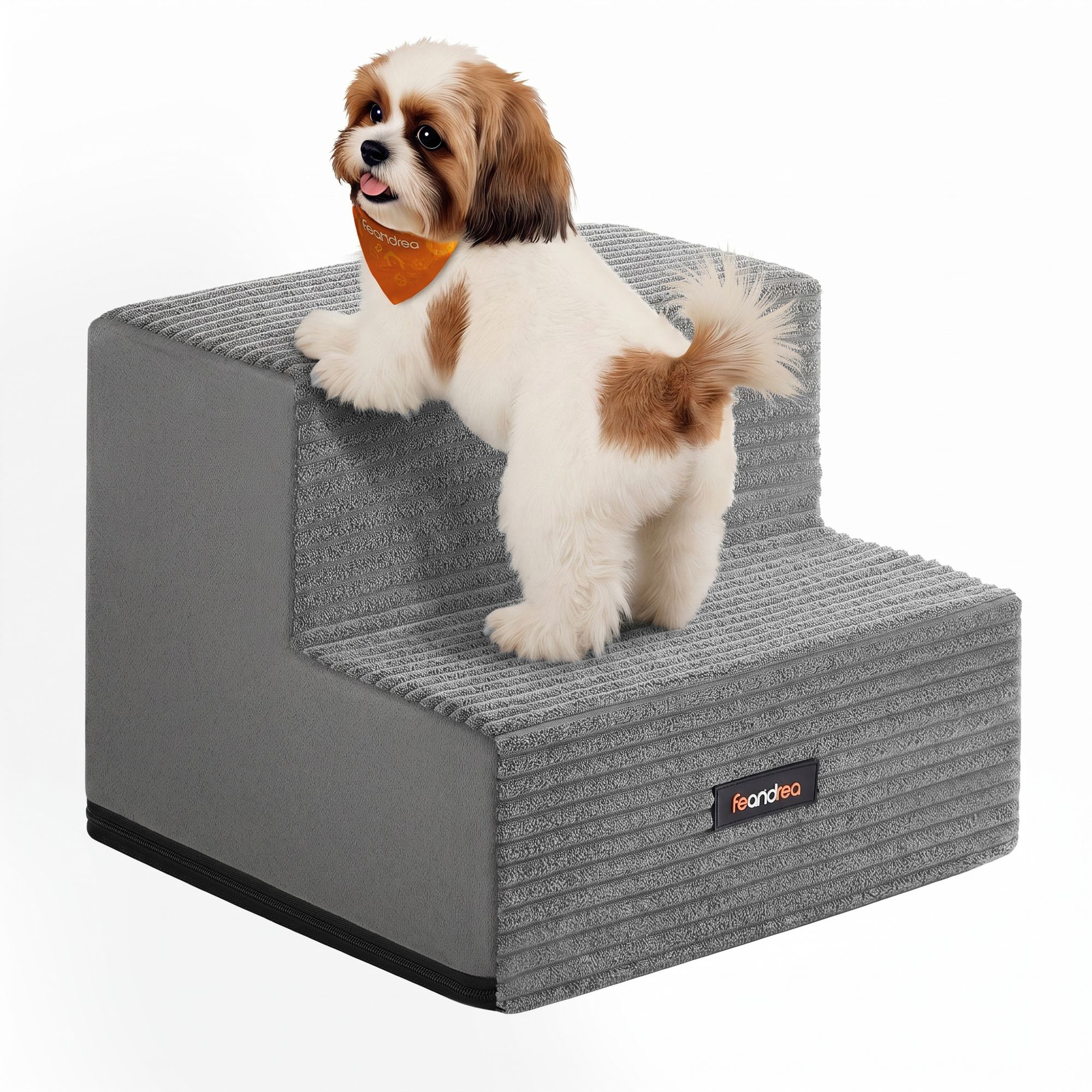 Hundetreppe aus Schaumstoff mit 2 Stufen, 30 x 38 x 28 cm