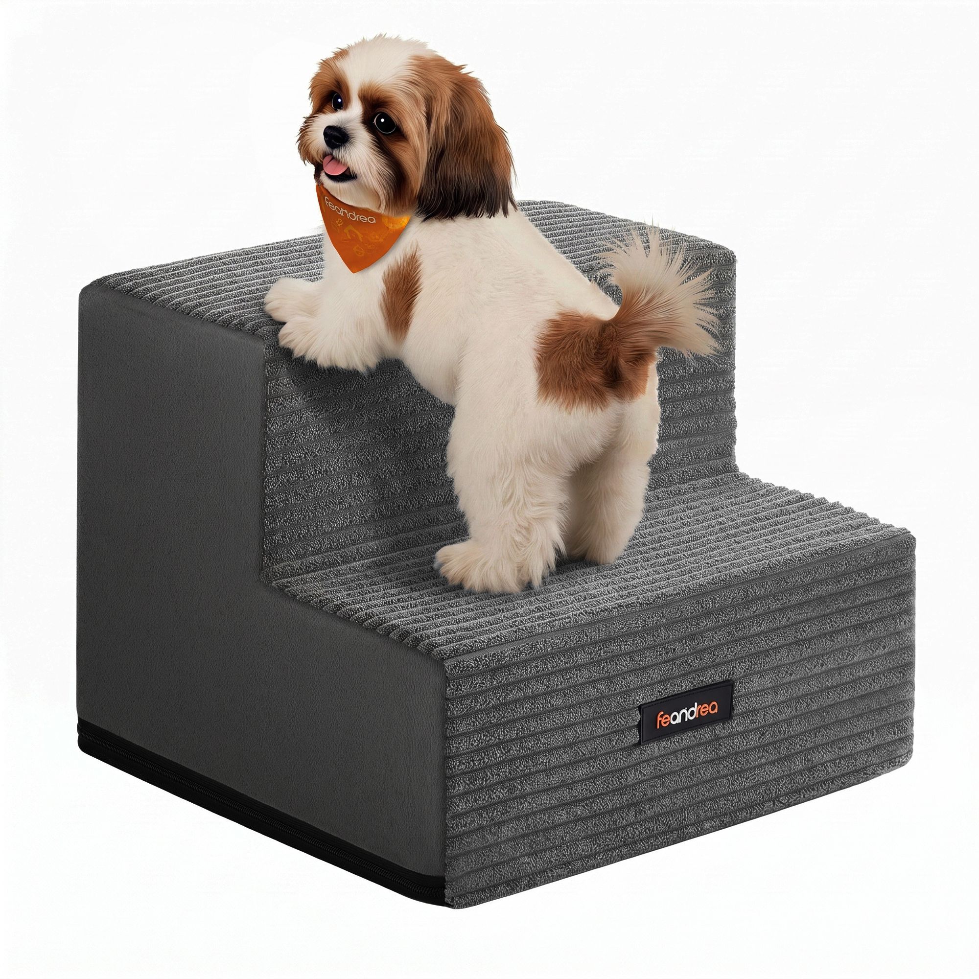 Hundetreppe aus Schaumstoff mit 2 Stufen, 30 x 38 x 28 cm
