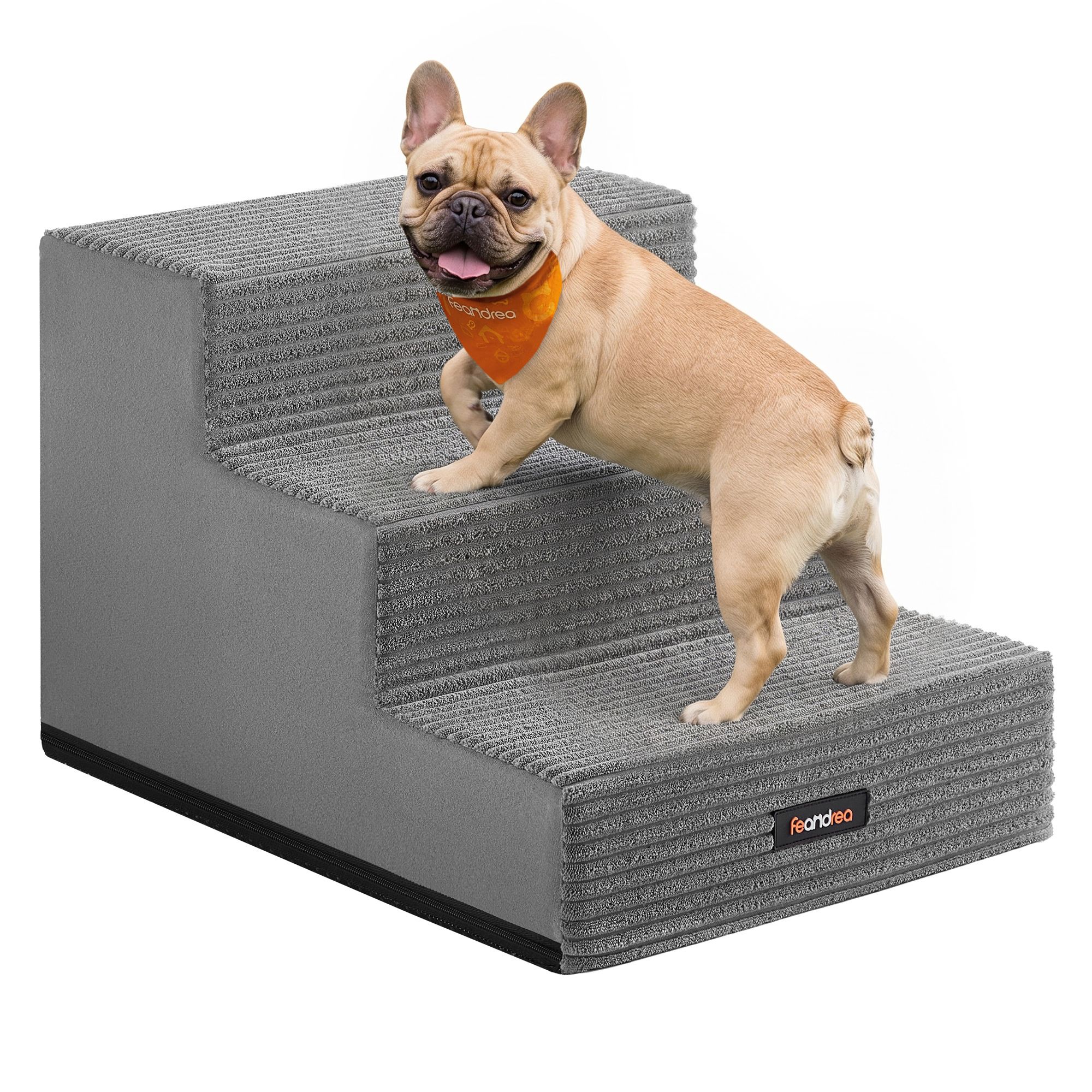 Hundetreppe aus Schaumstoff mit 3 Stufen, 46 x 40 x 33 cm