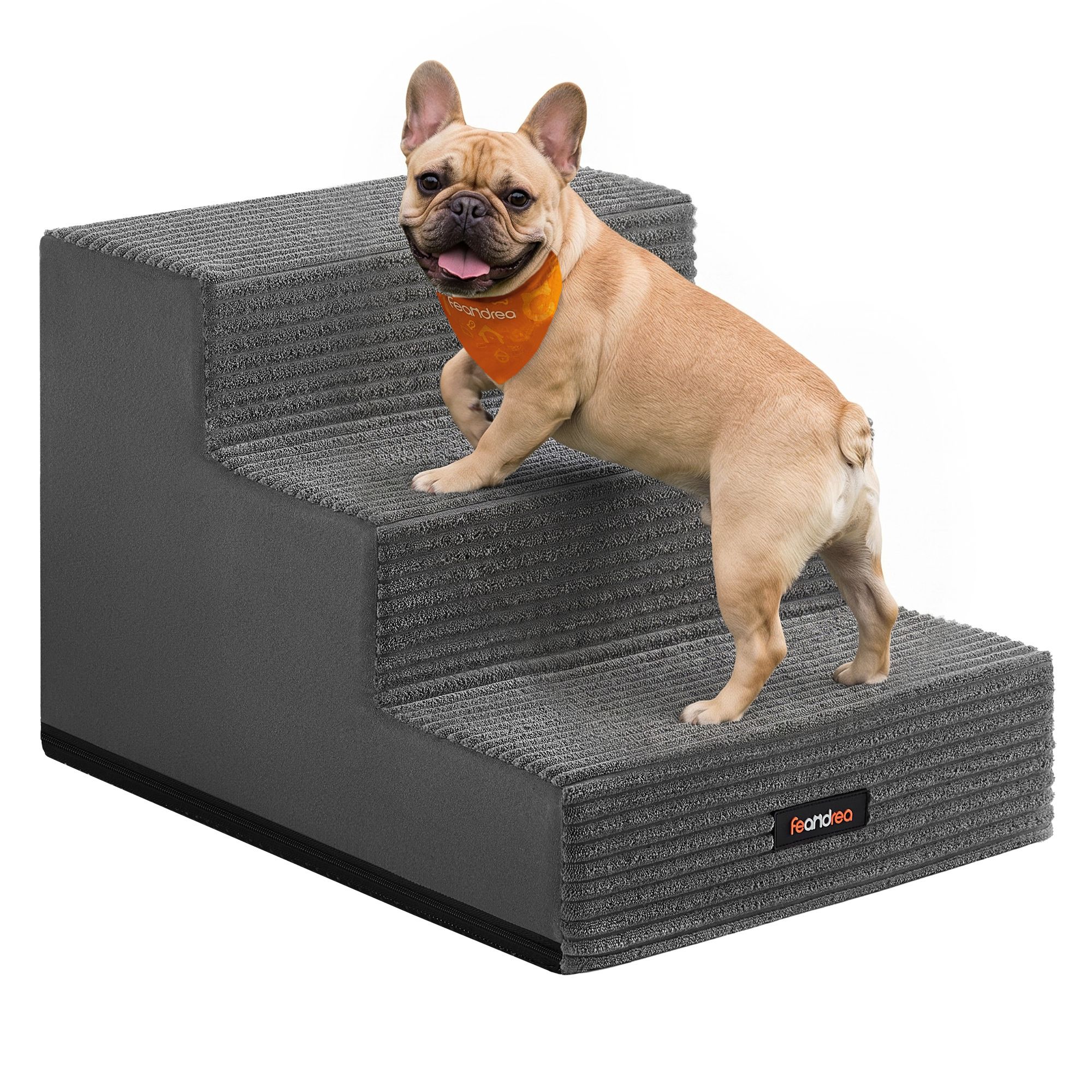 Hundetreppe aus Schaumstoff mit 3 Stufen, 46 x 40 x 33 cm