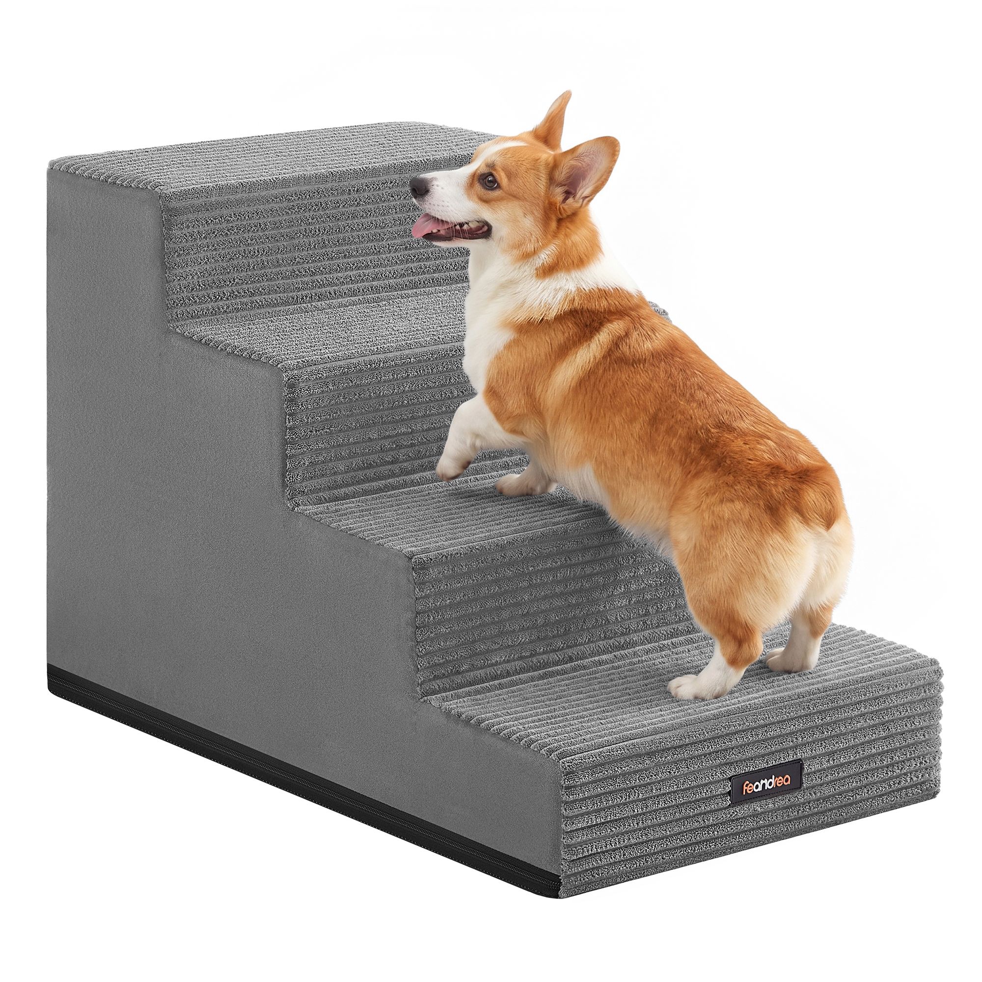 Hundetreppe aus Schaumstoff mit 4 Stufen, 62 x 40 x 44 cm