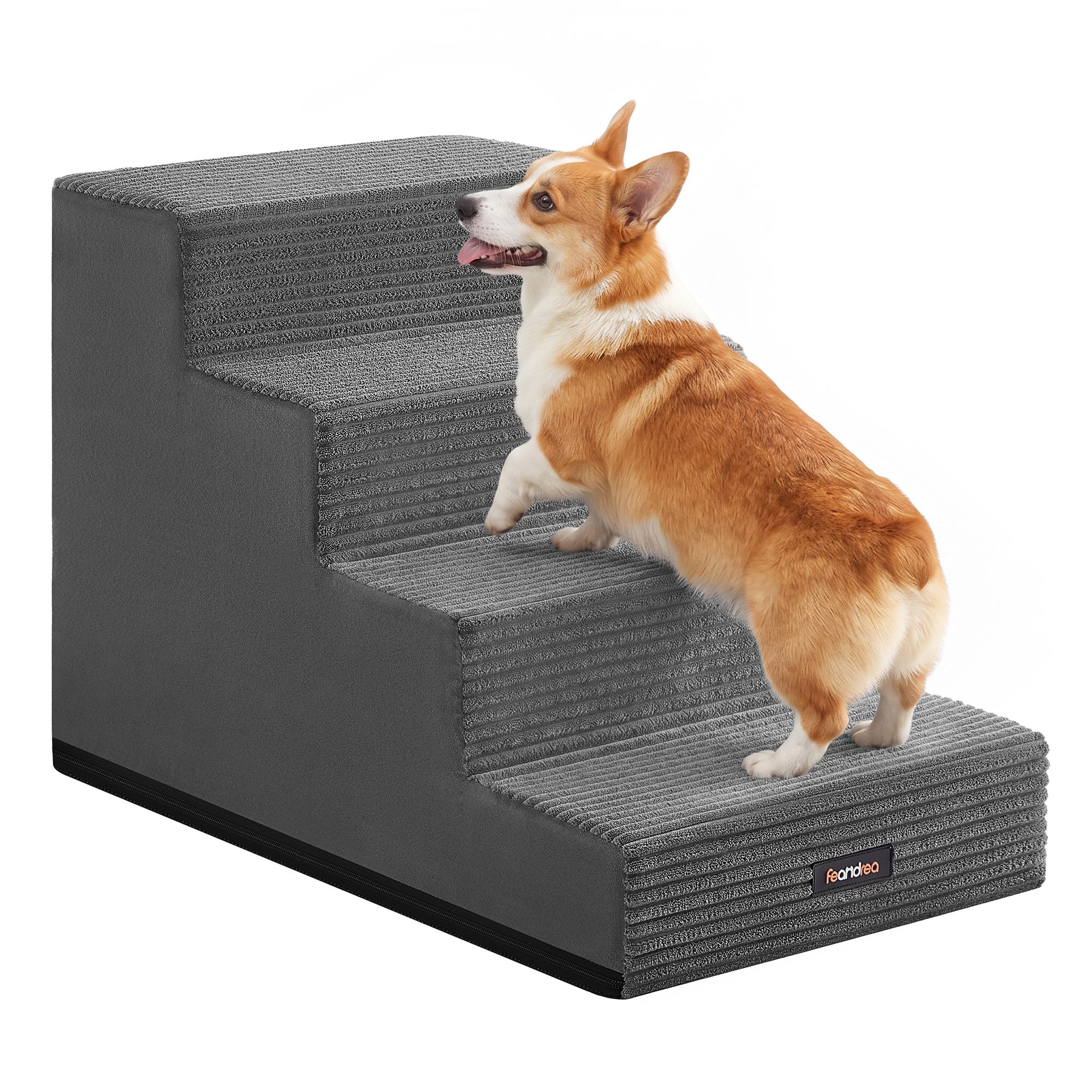 Hundetreppe aus Schaumstoff mit 4 Stufen, 62 x 40 x 44 cm