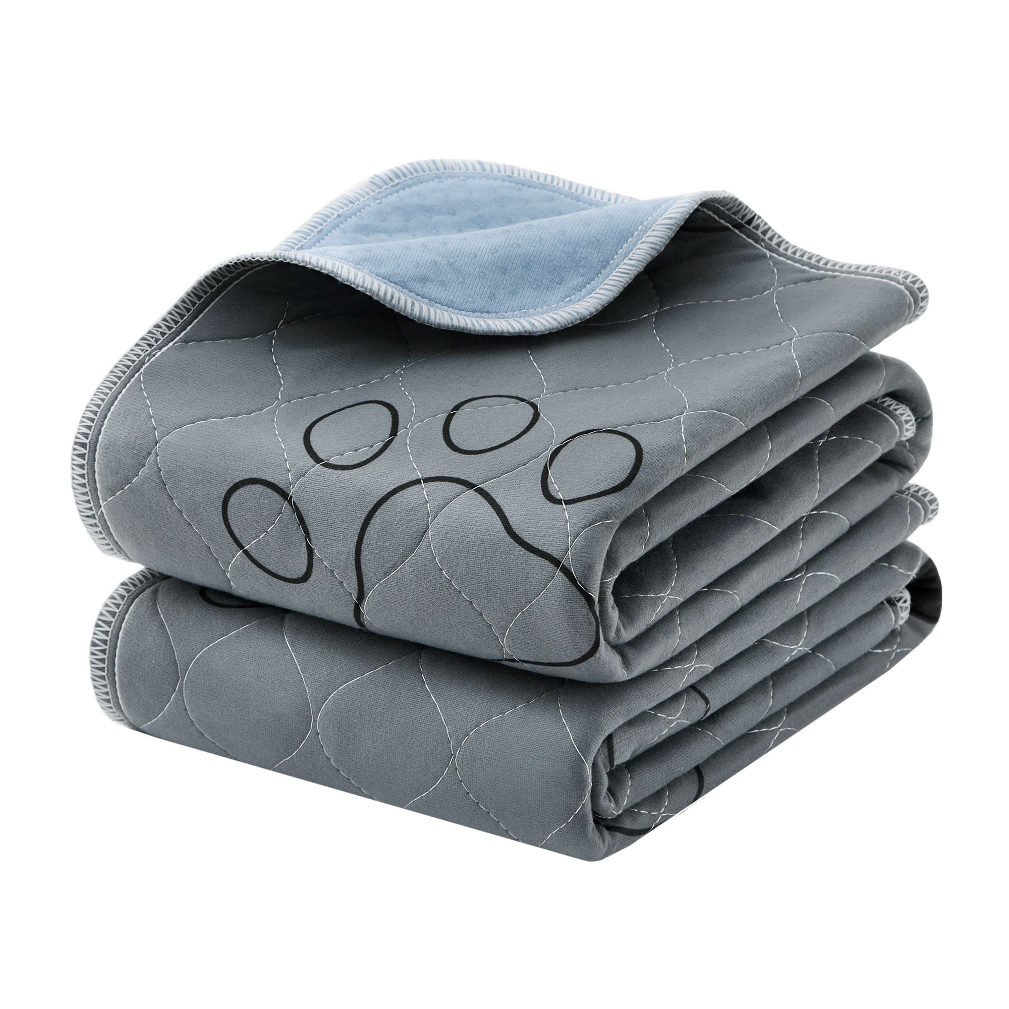 Waschbare, auslaufsichere Welpen-Unterlagen, 2er Set, 100 x 70 cm