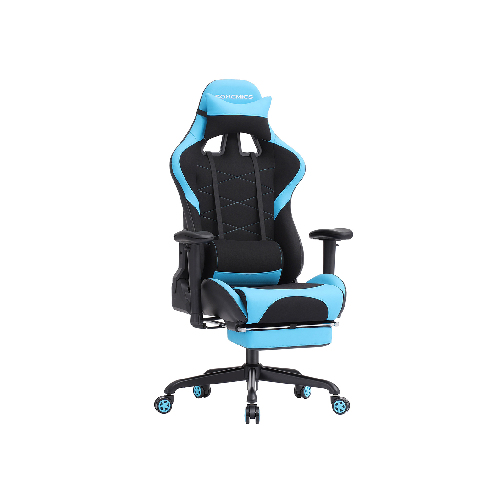Gaming Stuhl Schwarz-Blau
