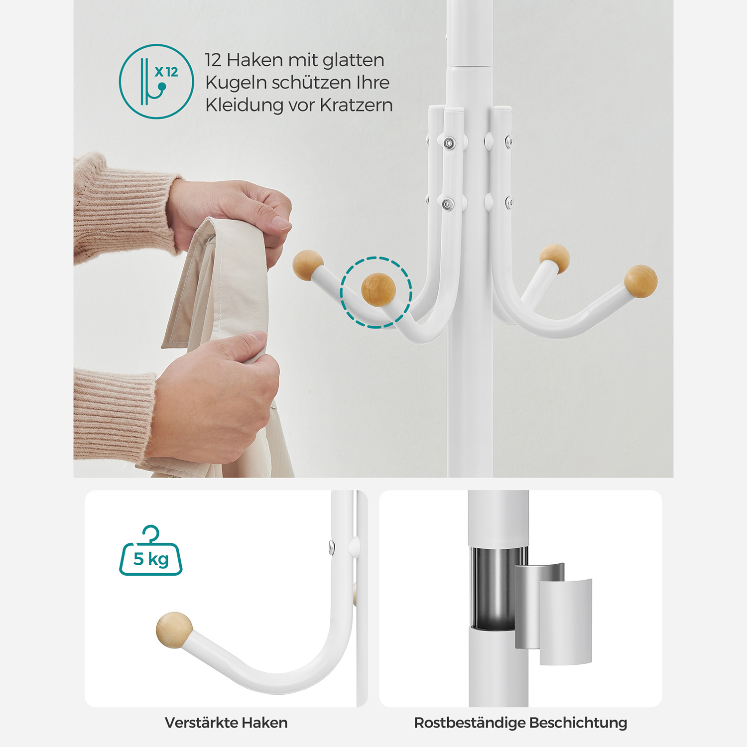 Drabužių pakaba su drabužiais