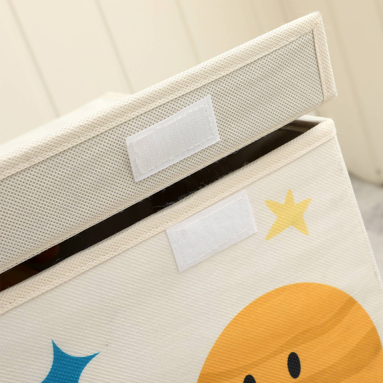 SONGMICS Aufbewahrungsbox, Spielzeug-Organizer, Faltbox, Stoffbox mit 2