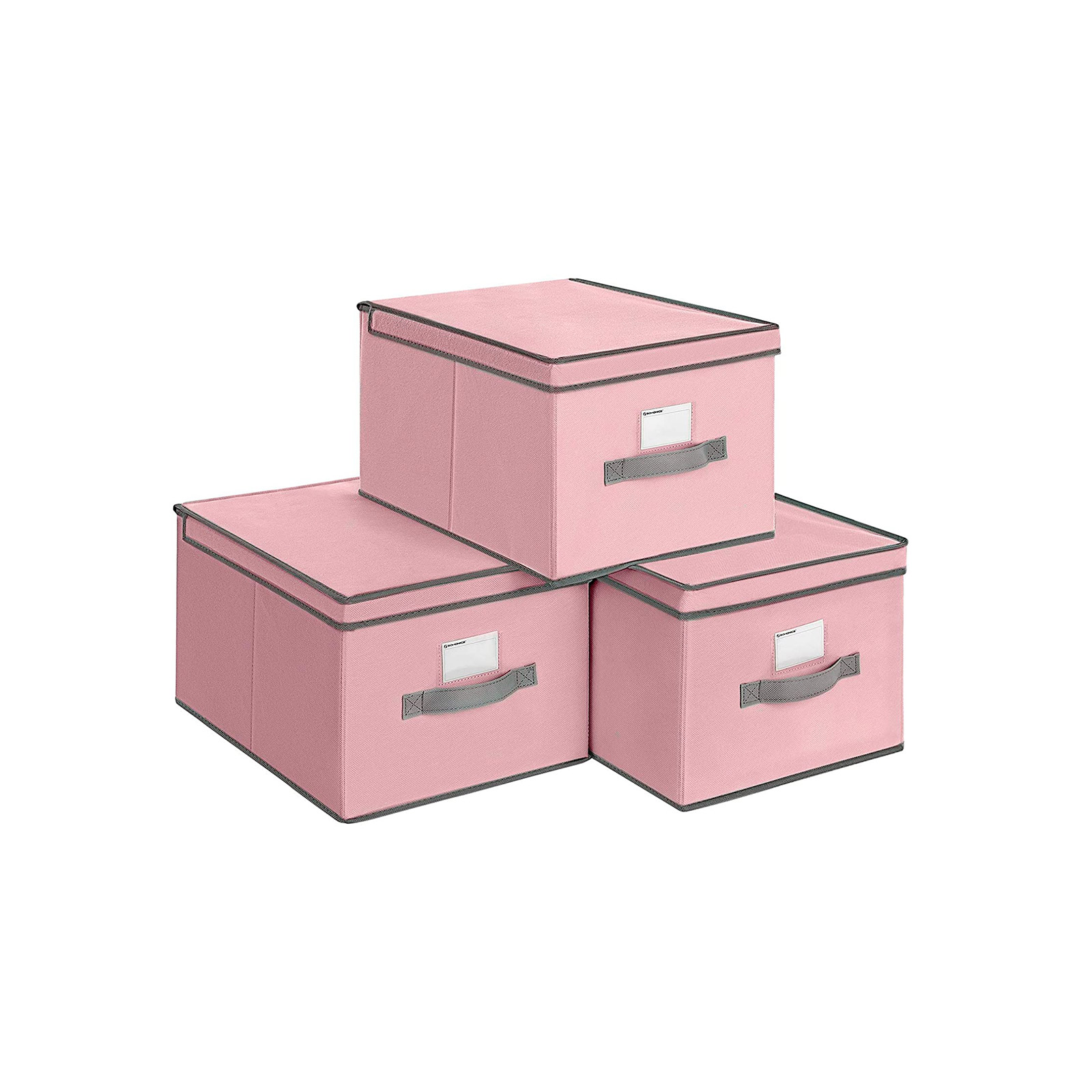 Stoffboxen mit Etikettenhalter