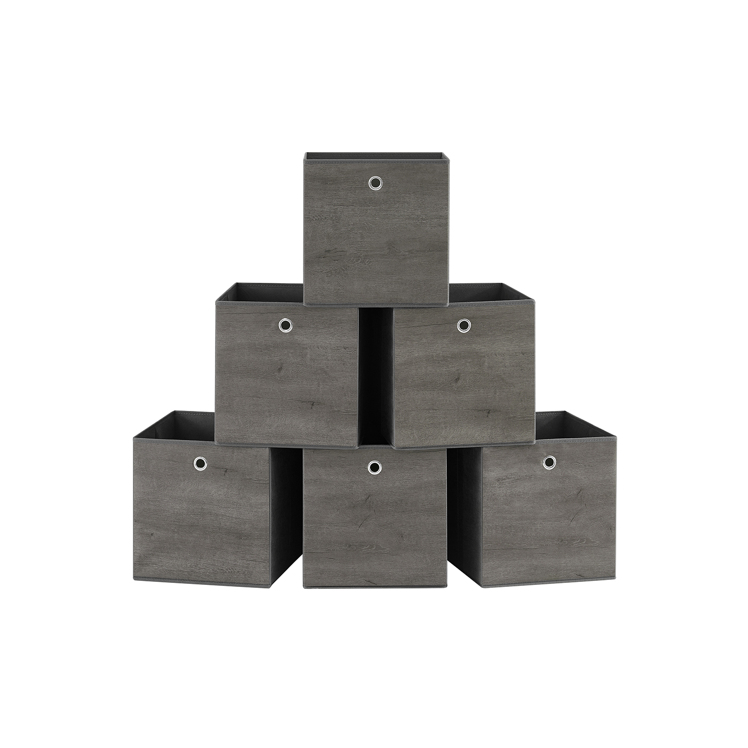Aufbewahrungsbox 6er Set nebelgrau