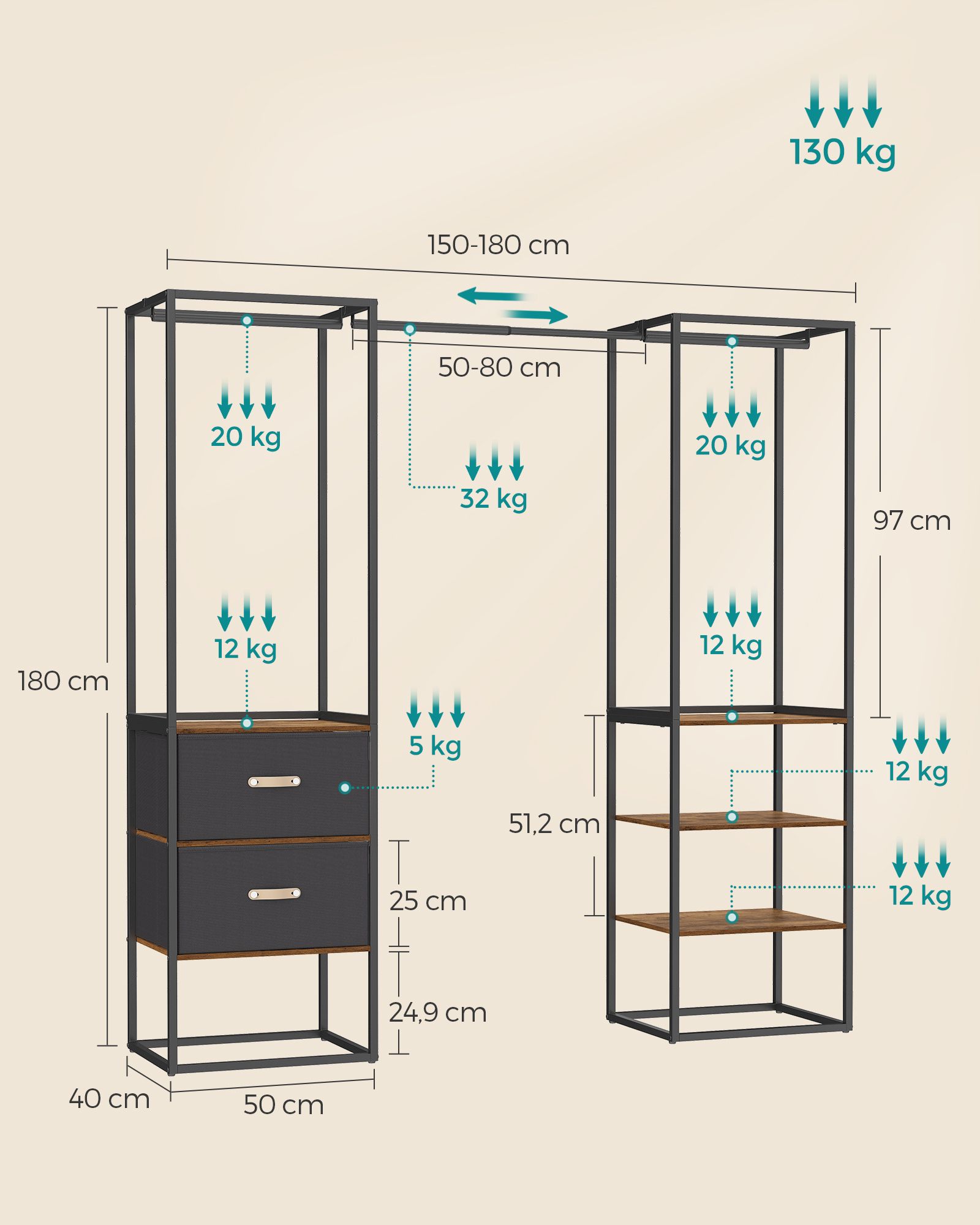 Drabužių lentyna 5