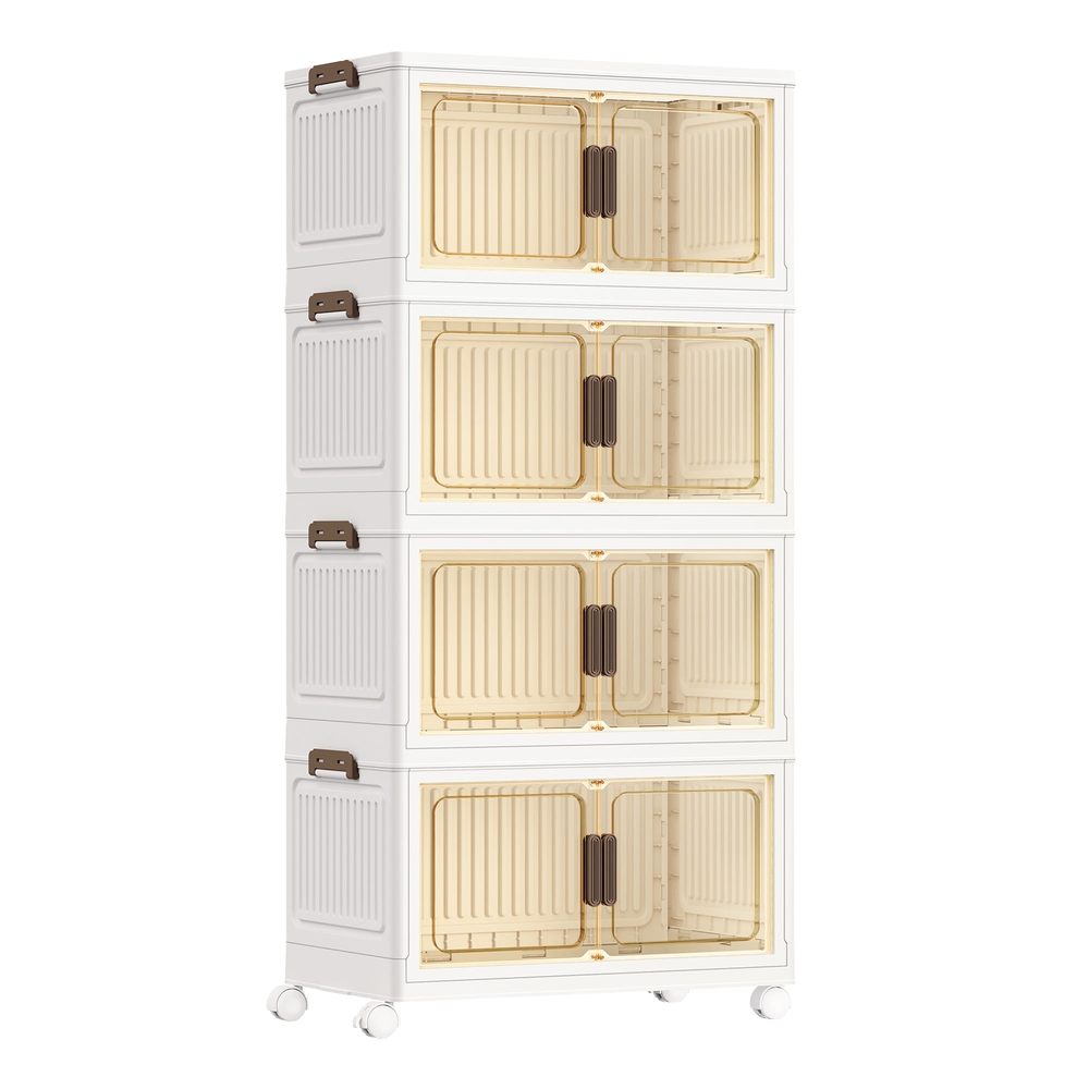 Organizer auf Rollen, 4 Ebenen, Boxen mit Deckel
