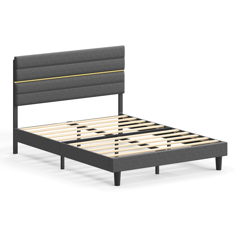 Vasagle Bettgestell, Doppelbettgestell, Passend Für 140 X 200 Cm Matratze