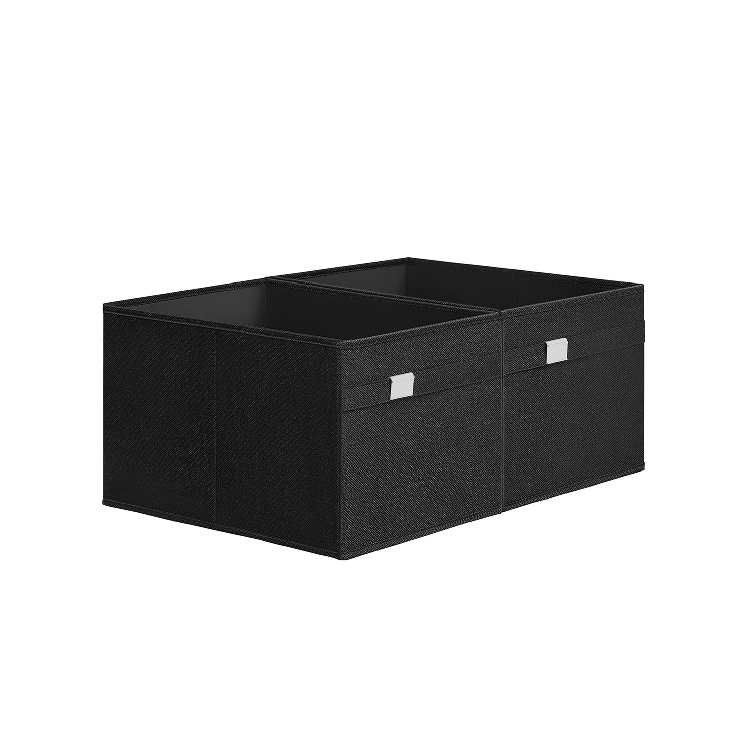 Aufbewahrungsbox 4er Set mit Griffen tintenschwarz