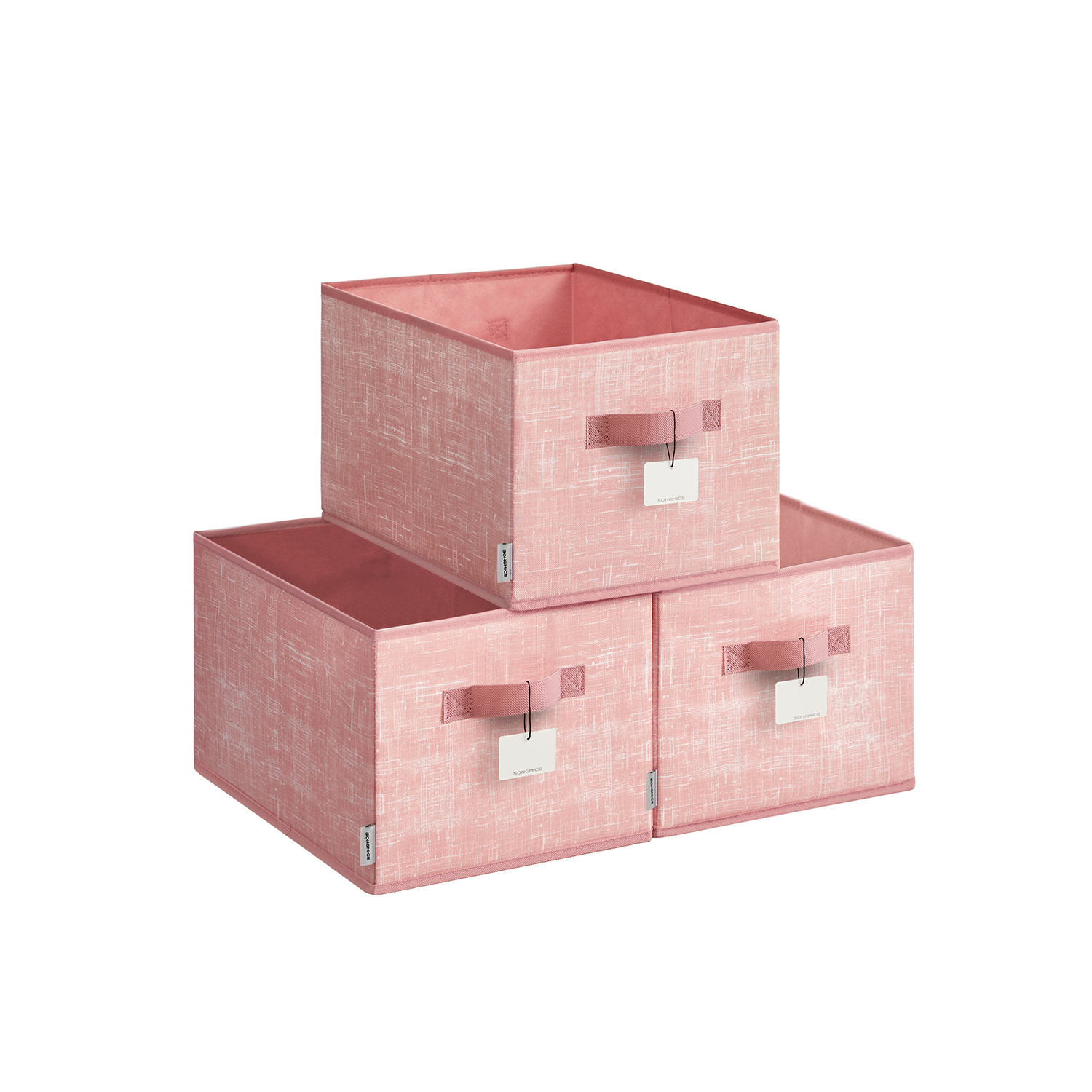 Aufbewahrungsbox 3er Set 40 x 30 x 24 cm pastellrosa