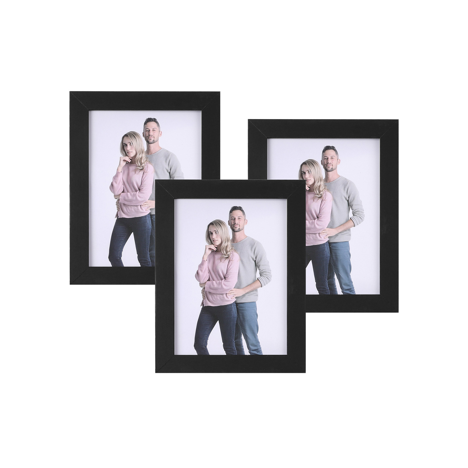 Fotorahmen 3 Stück 13 x 18 cm Schwarz