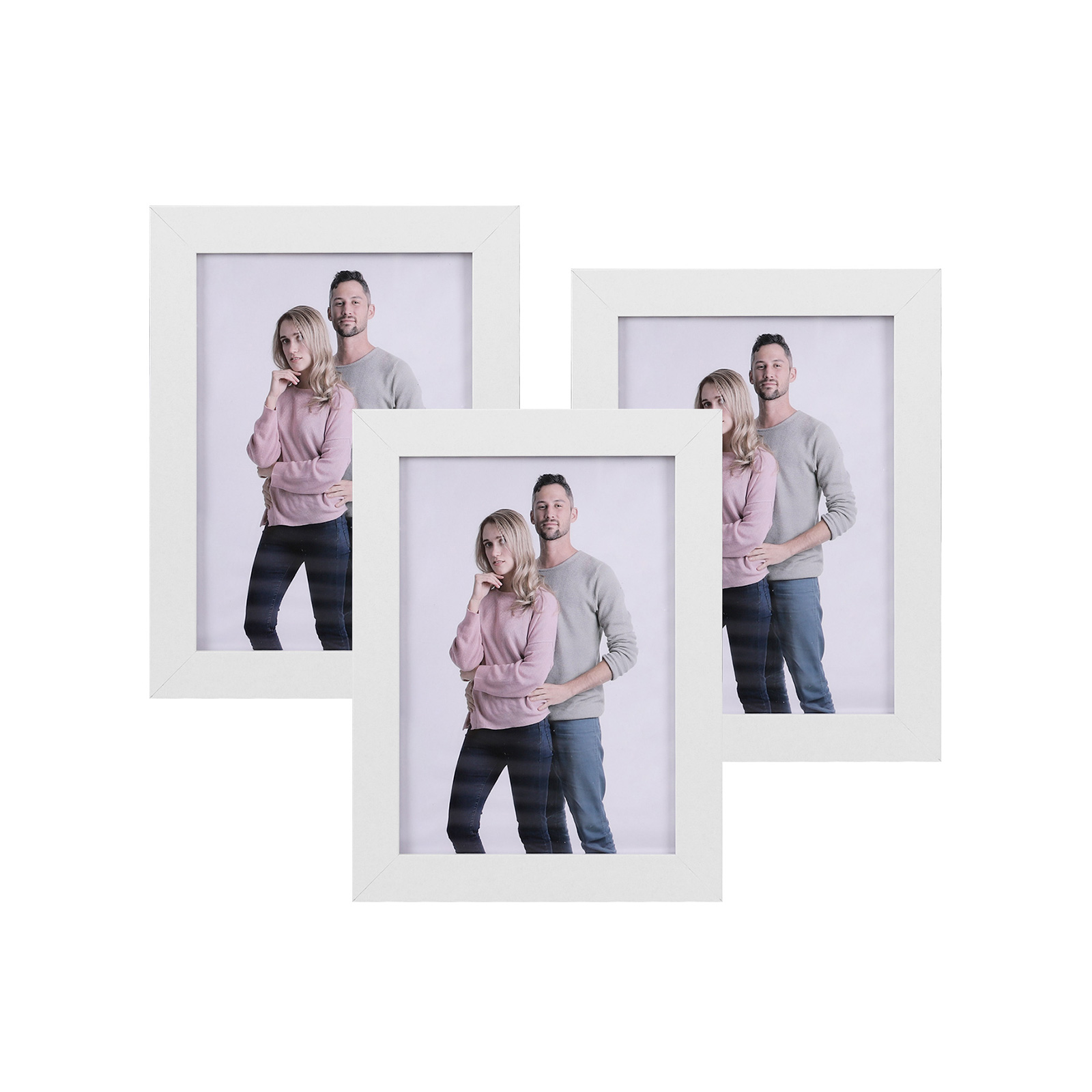 Fotorahmen 3 Stück 13 x 18 cm Weiß