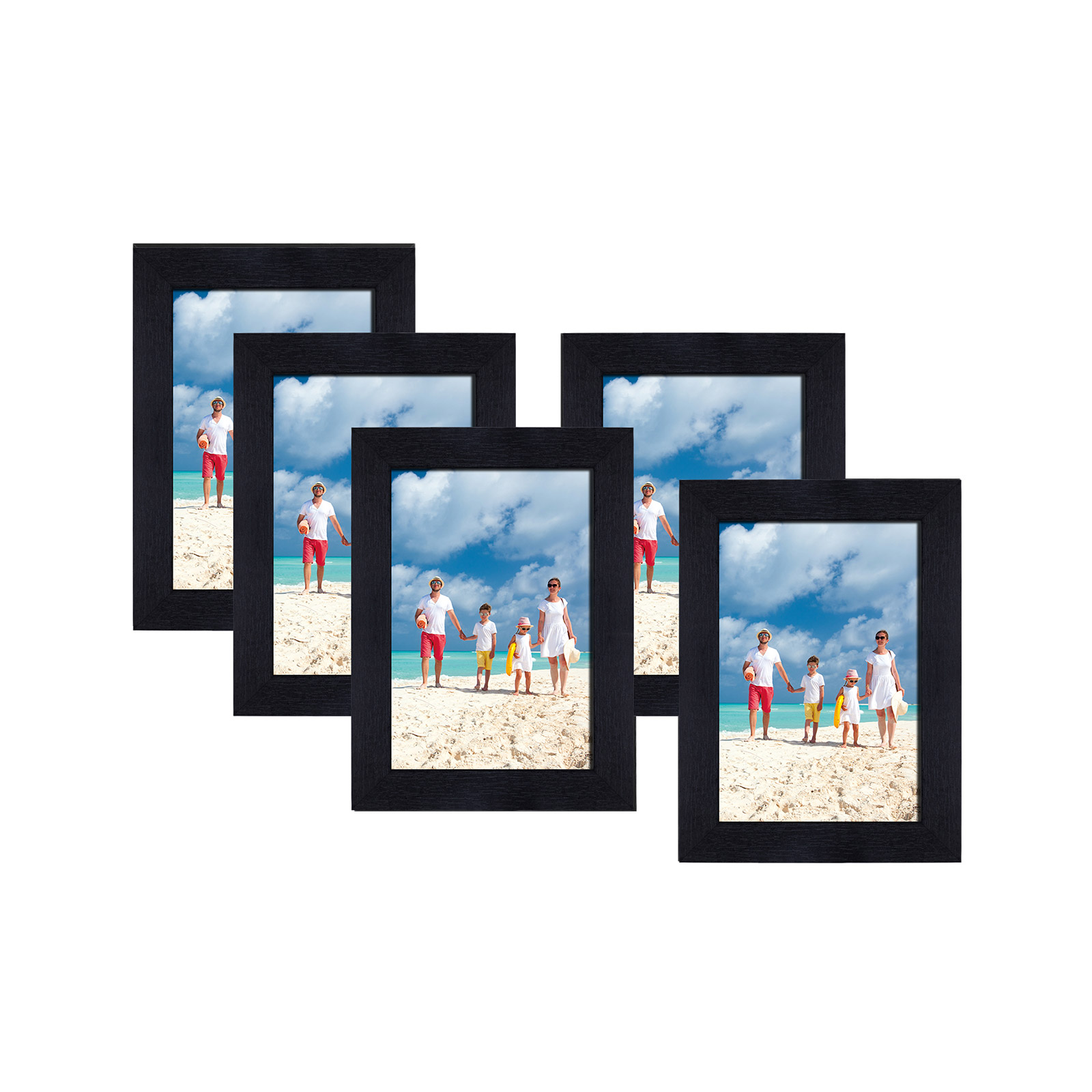 Fotorahmen 3 Stück 10 x 15 cm Schwarz