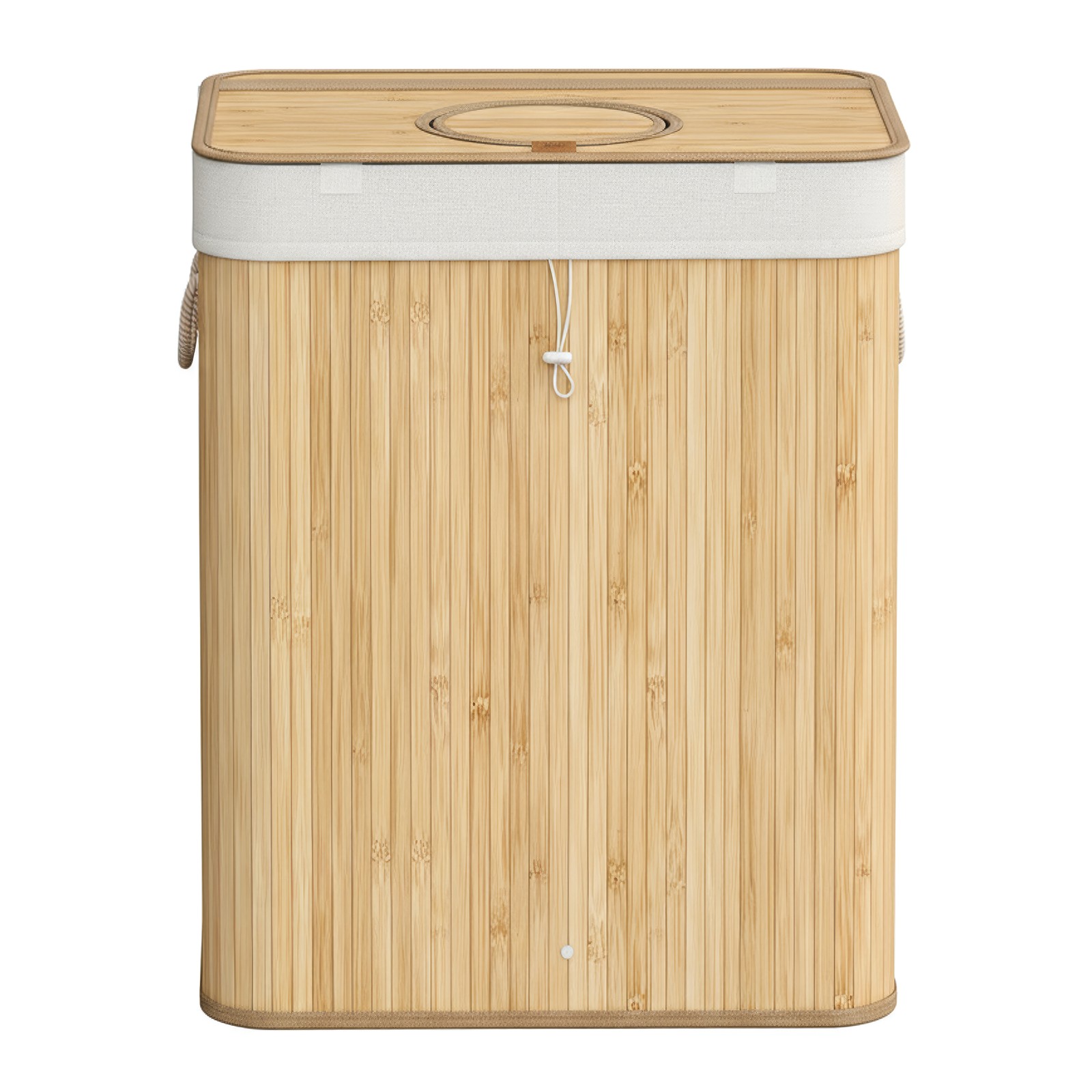 Pfandflaschen-Sammelbehälter, 120 L Pfandflaschen-Behälter, Bambus