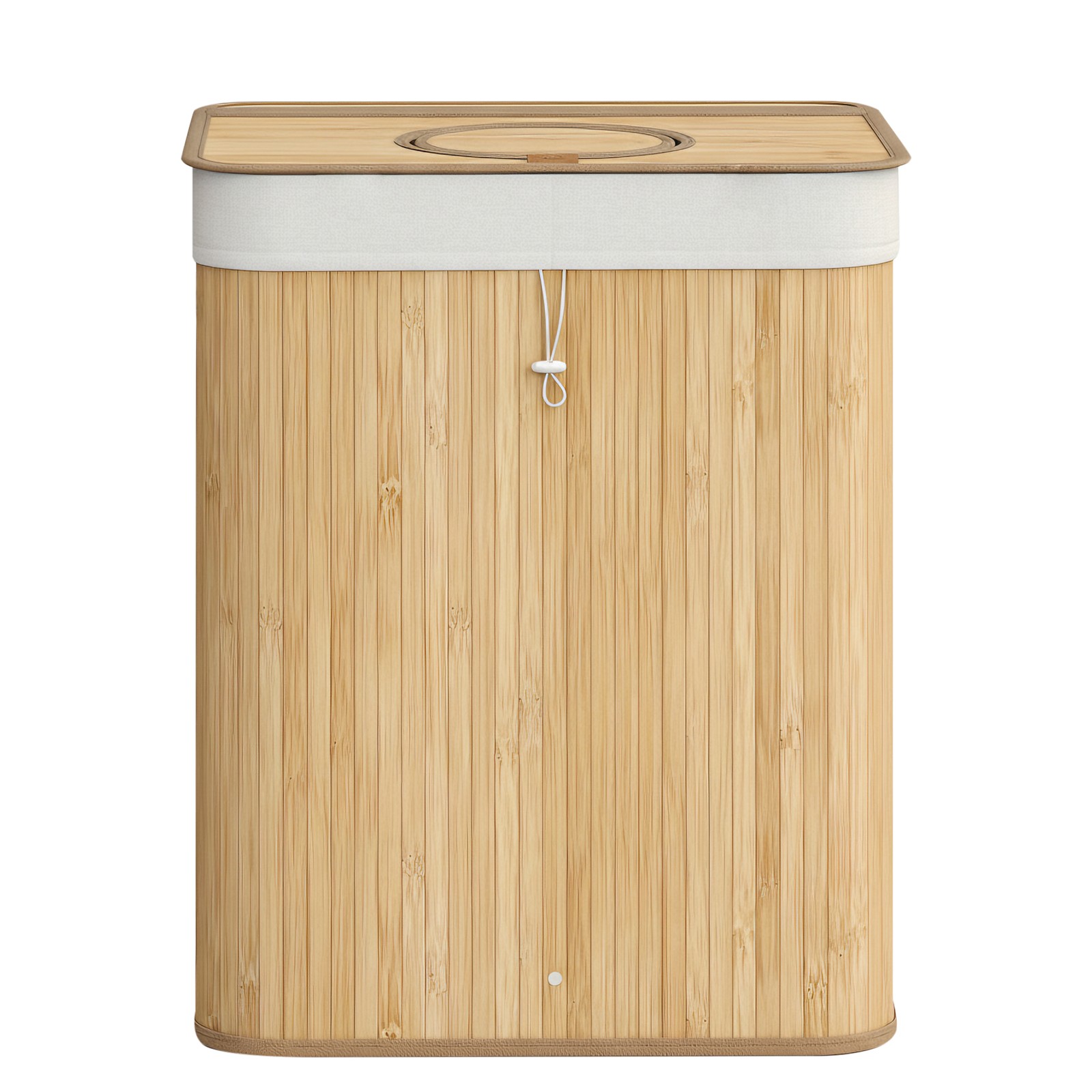 Pfandflaschen-Sammelbehälter, 95 L Pfandflaschen-Behälter, Bambus