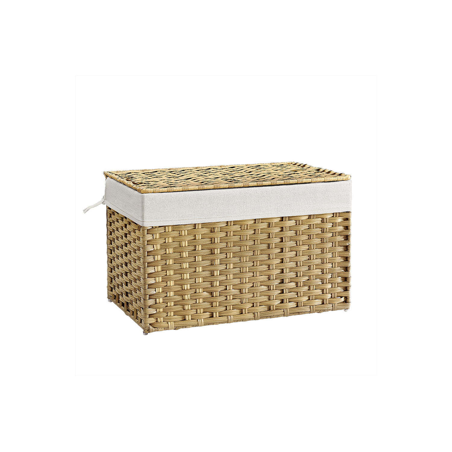 Wäschekorb 105 Liter aus synthetischem Rattan