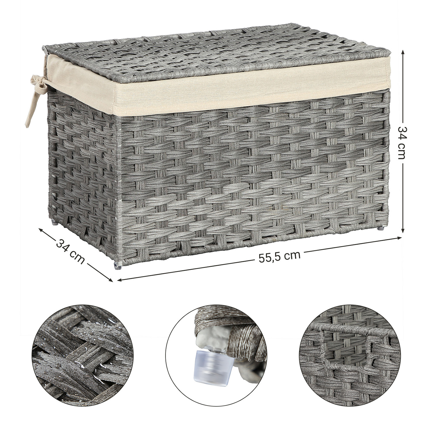 Didelė laikymo dėžė su dangčiu