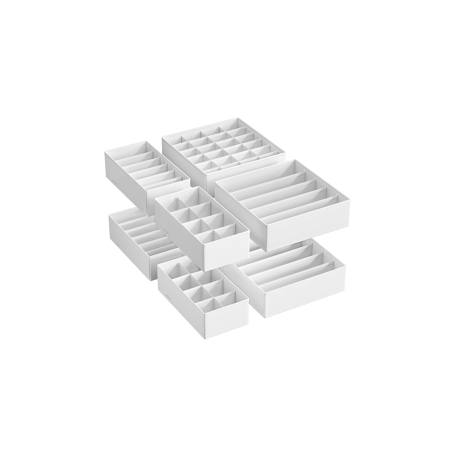 Unterwäsche-Organizer 8er Set wolkenweiß
