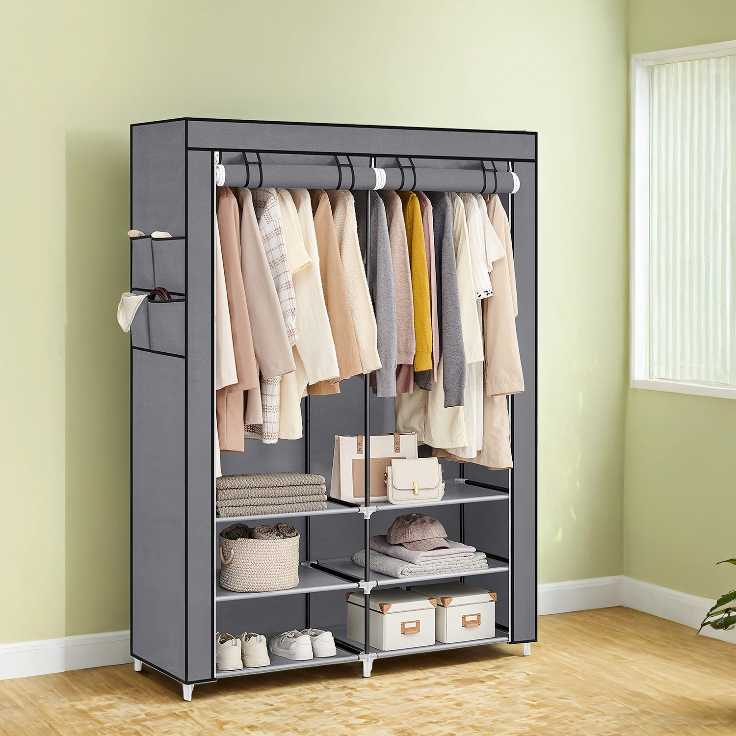 Stoffschrank, Kleiderschrank, 45 x 127 x 176 cm