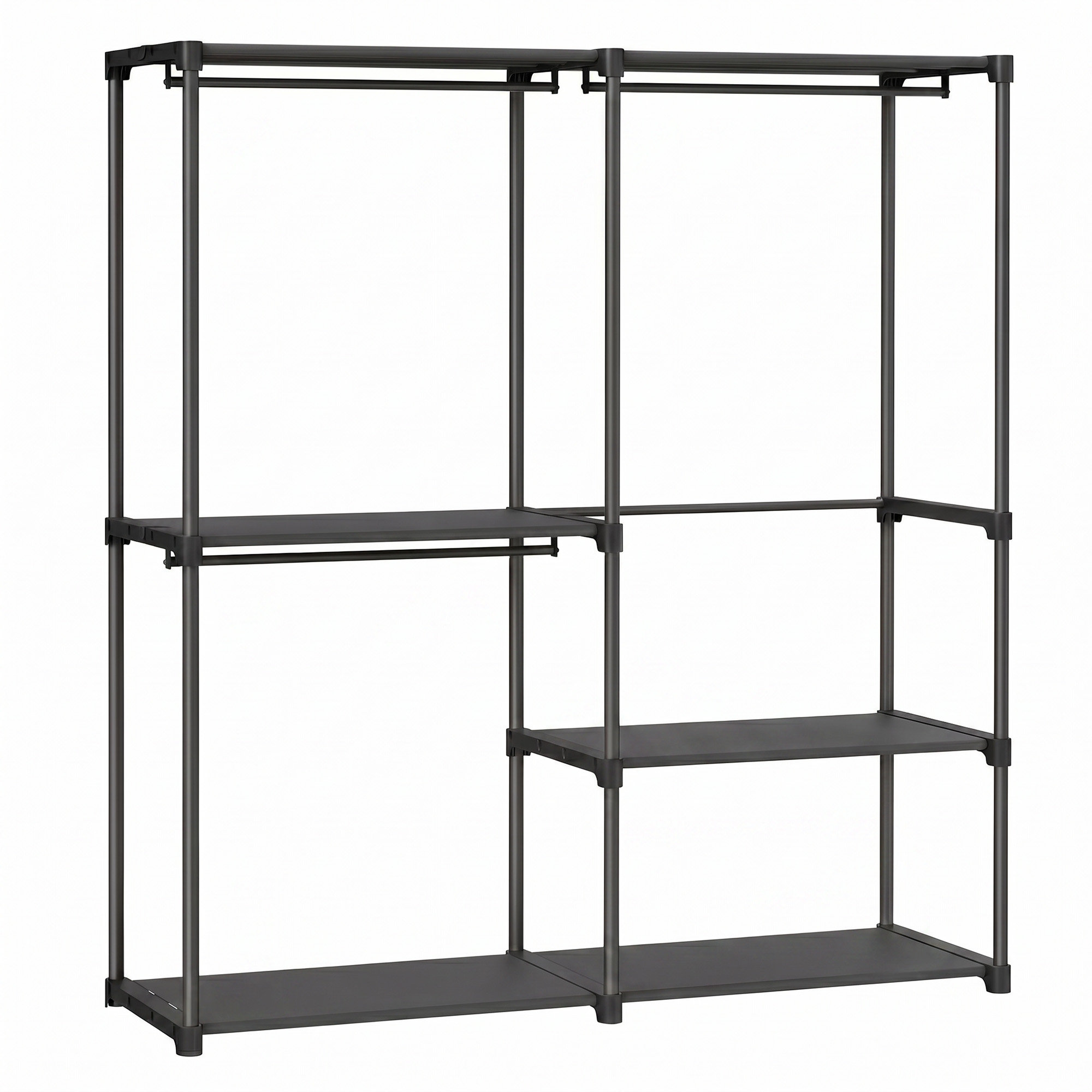 SONGMICS Kleiderschrank offen, Kleiderständer, Kleiderstange RYGB35025B02