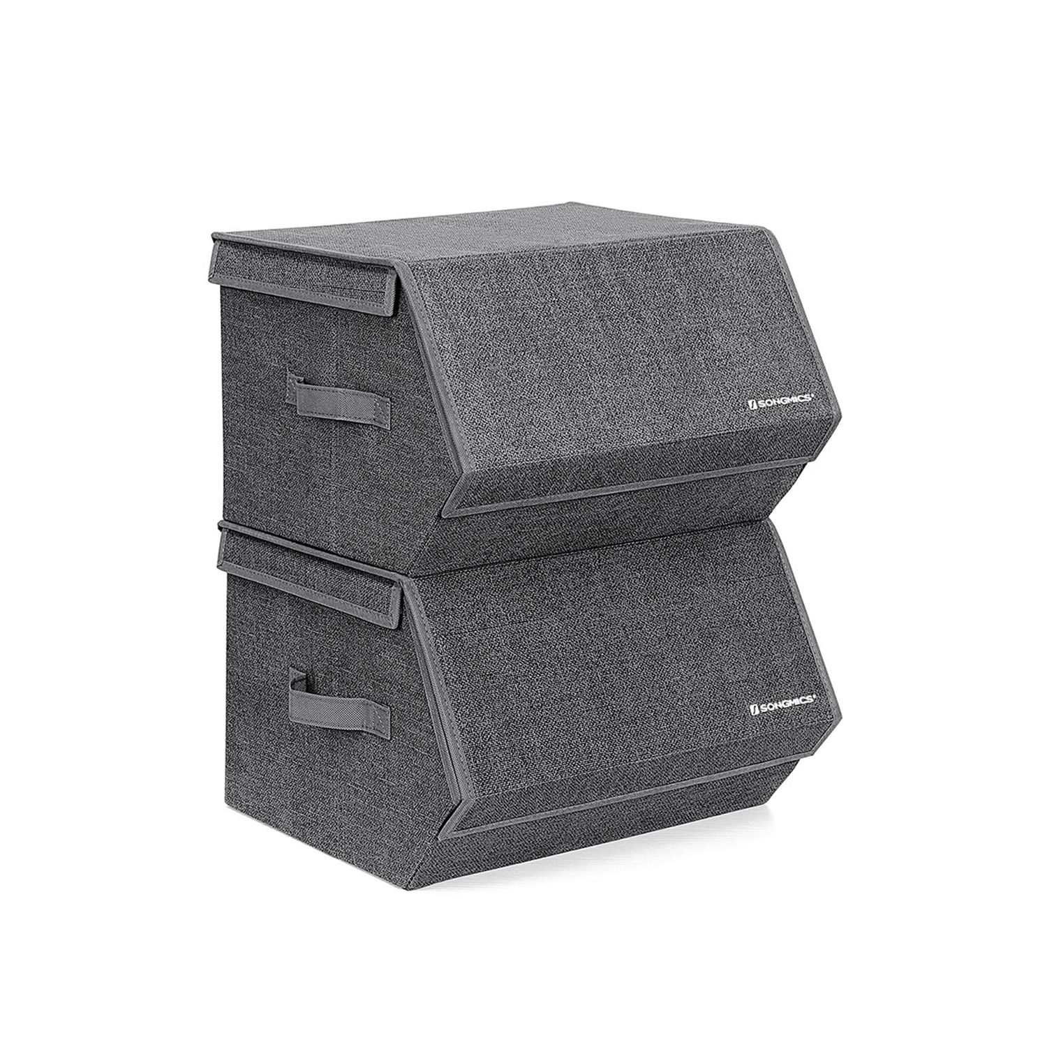 Songmics 2er Set Stoffboxen Mit Deckel