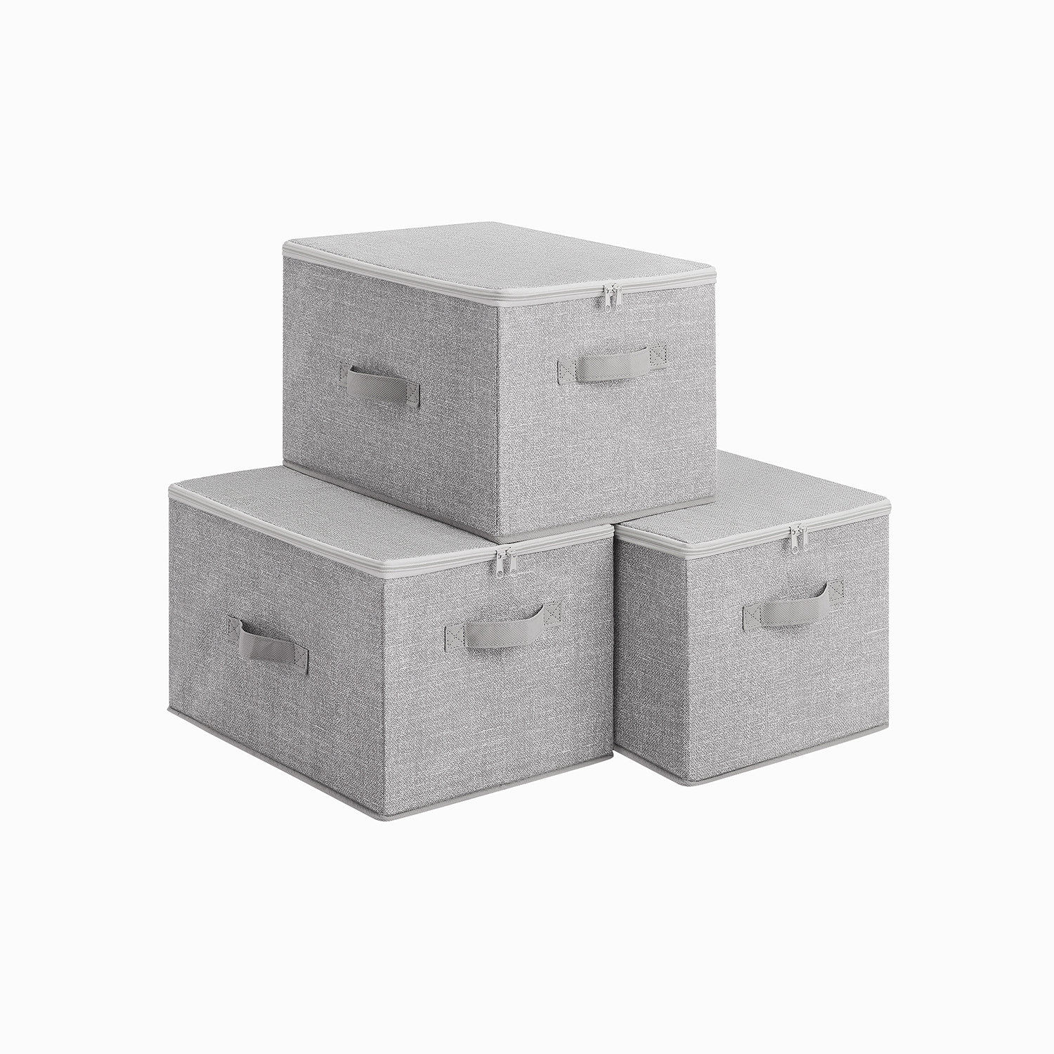 Aufbewahrungsbox mit Deckel für Kleidung grau