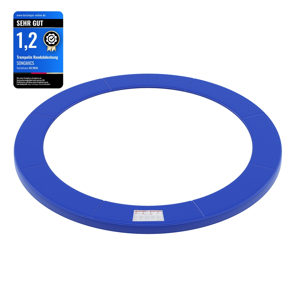 Songmics - Trampolin Randabdeckung 02 Blau 30cm Breit Ø305cm 100% UV-beständig Reißfest Federabdeckung Randschutz STP10FT - Blau