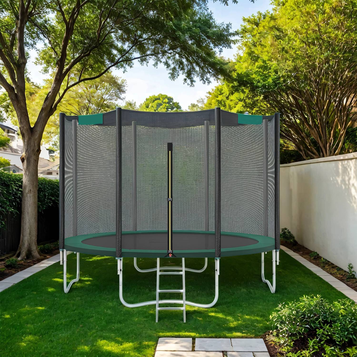 Songmics - Trampolin Randabdeckung Grün 30cm Breit Ø305cm 100% UV-beständig Reißfest Federabdeckung Randschutz STP10GN - Grün
