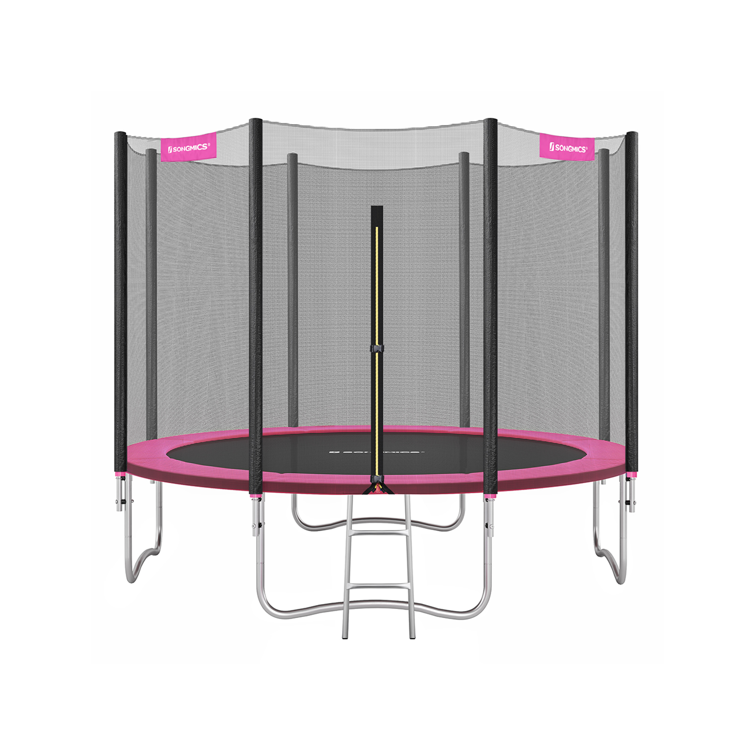 Trampolin Ø 305 cm mit Sicherheitsnetz pink