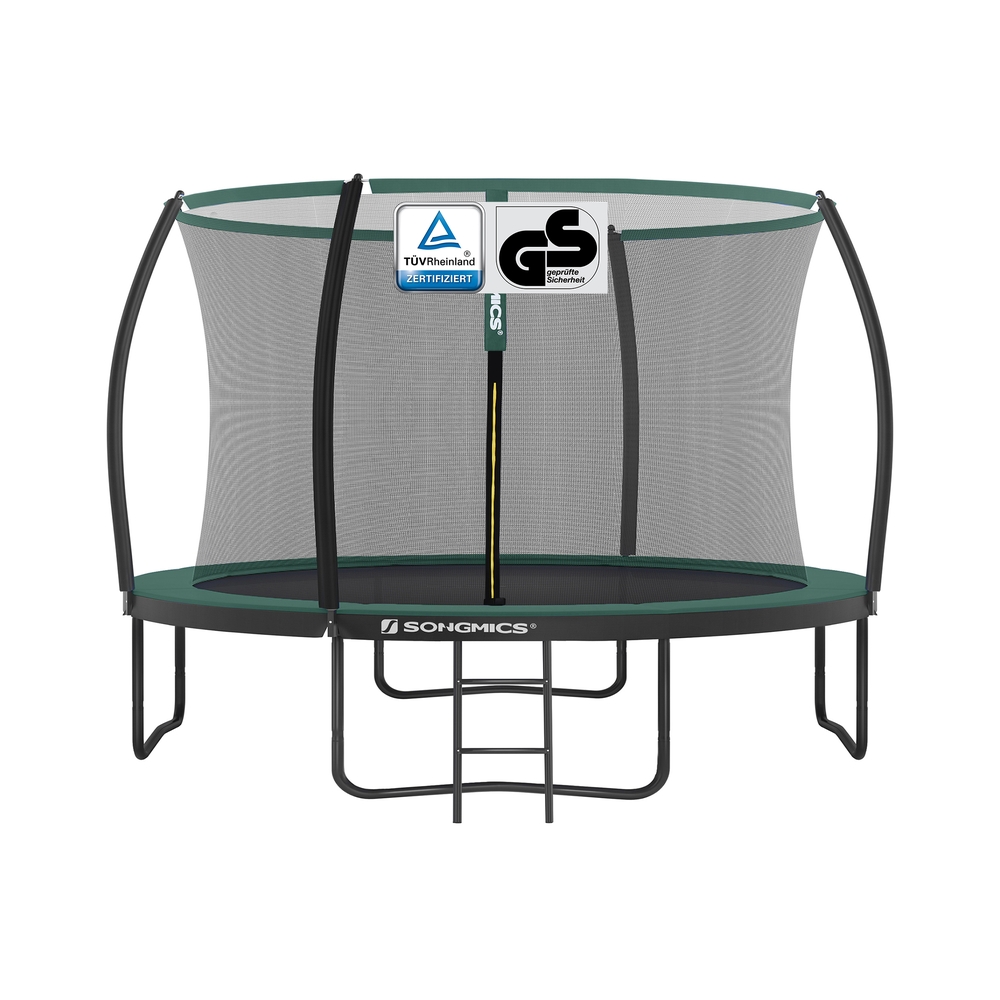 Trampolin schwarz-dunkelgrün